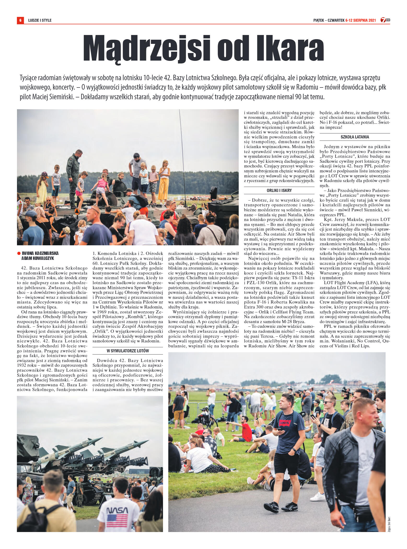 Tygodnik "7 Dni" nr 778 z dn. 6.08.2021 r. - strona 6