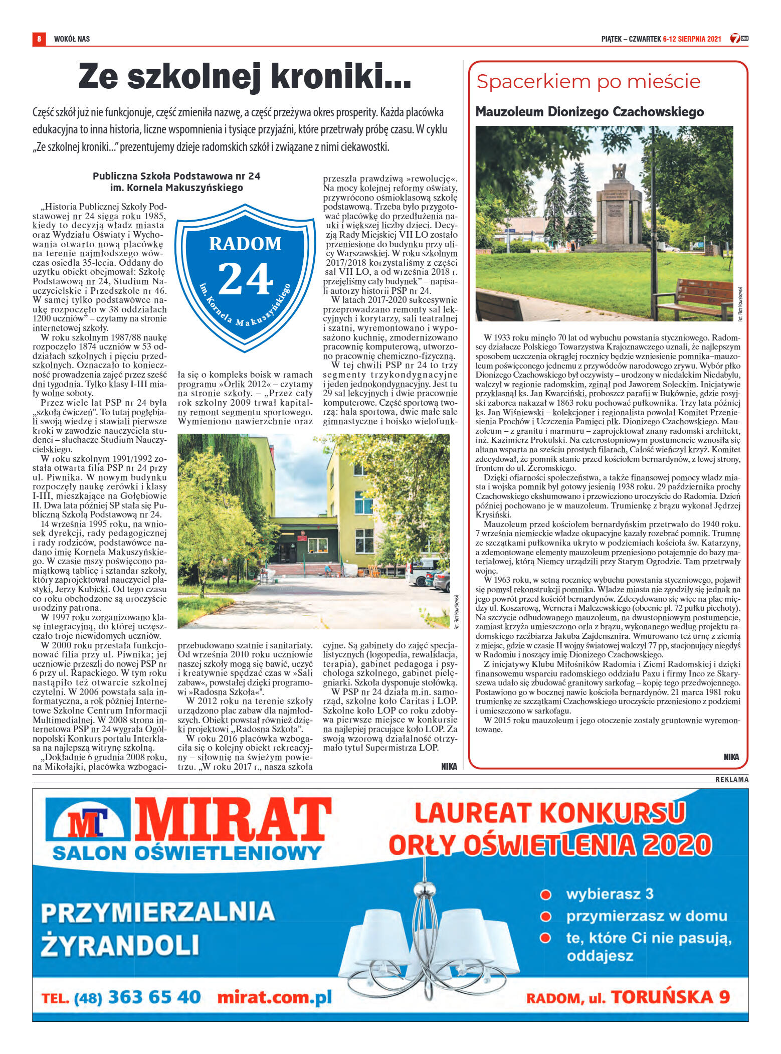 Tygodnik "7 Dni" nr 778 z dn. 6.08.2021 r. - strona 8