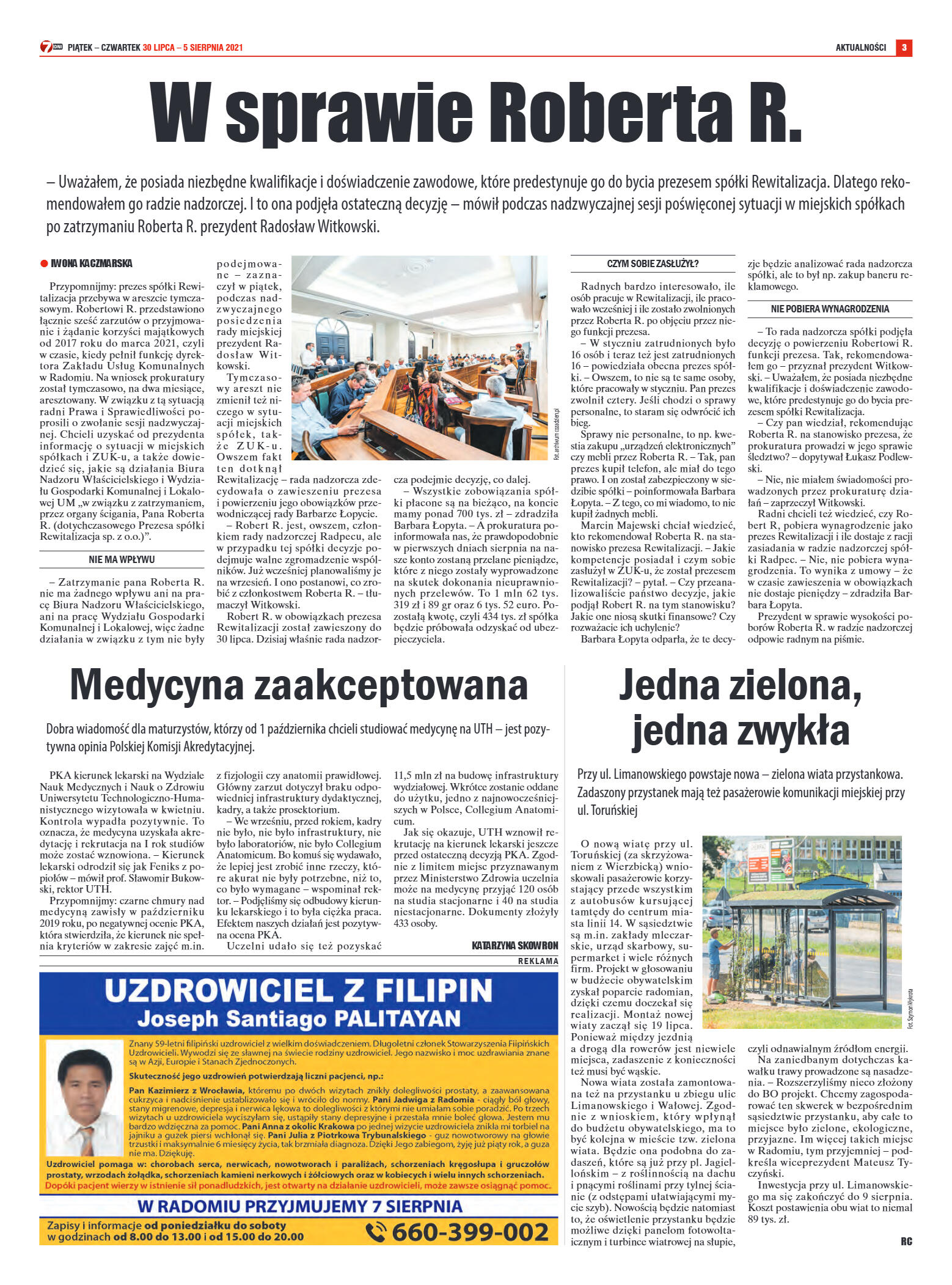 Tygodnik "7 Dni" nr 777 z dn. 30.07.2021 r. - strona 3