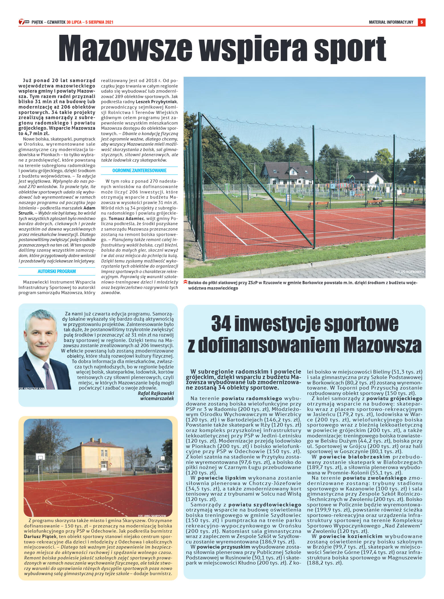 Tygodnik "7 Dni" nr 777 z dn. 30.07.2021 r. - strona 5