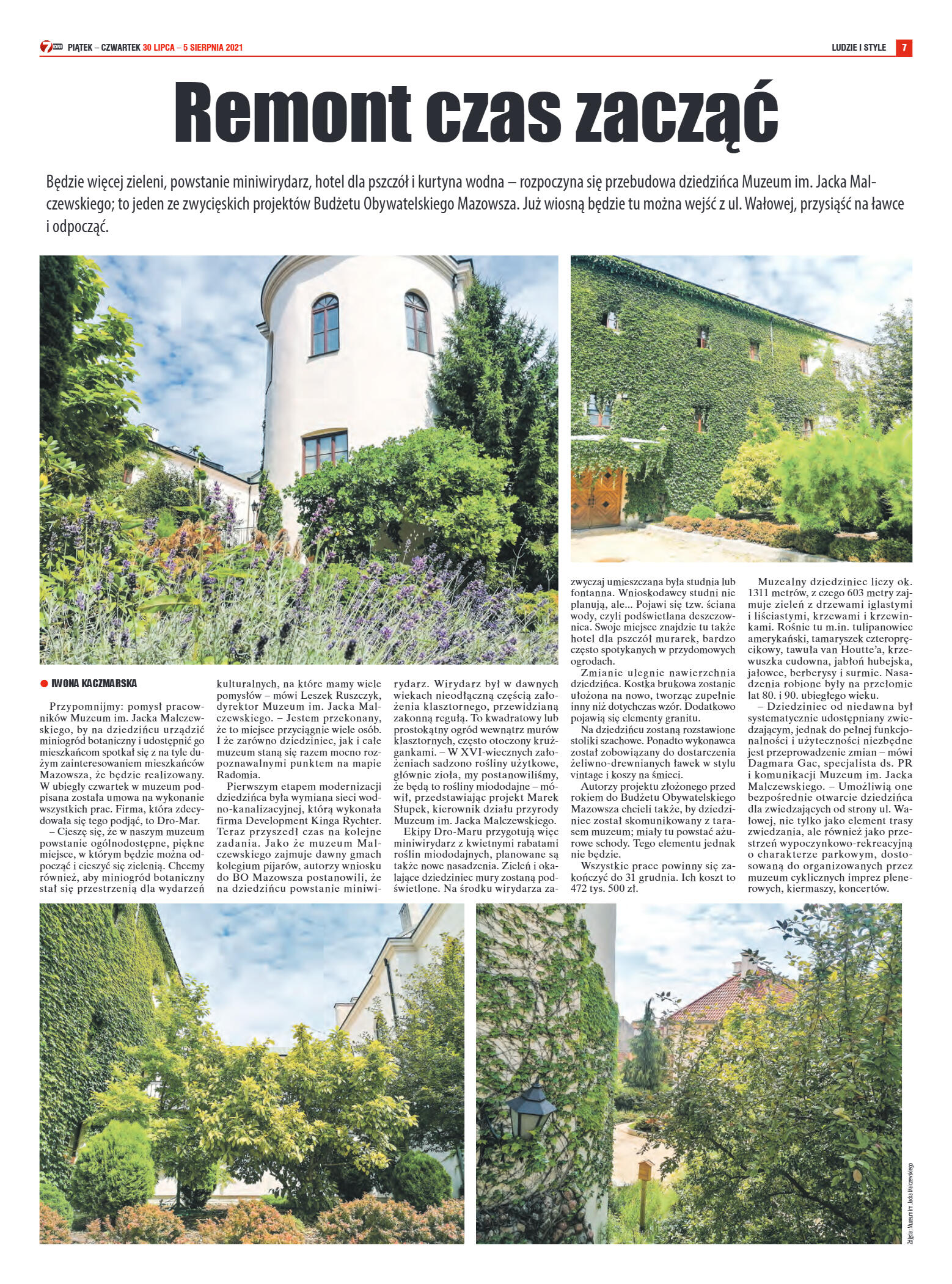 Tygodnik "7 Dni" nr 777 z dn. 30.07.2021 r. - strona 7