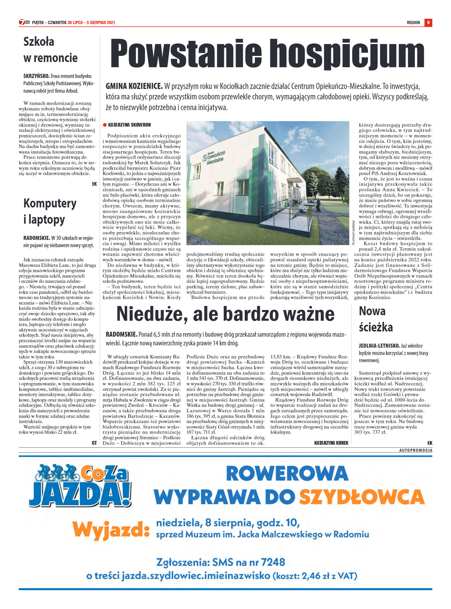 Tygodnik "7 Dni" nr 777 z dn. 30.07.2021 r. - strona 9