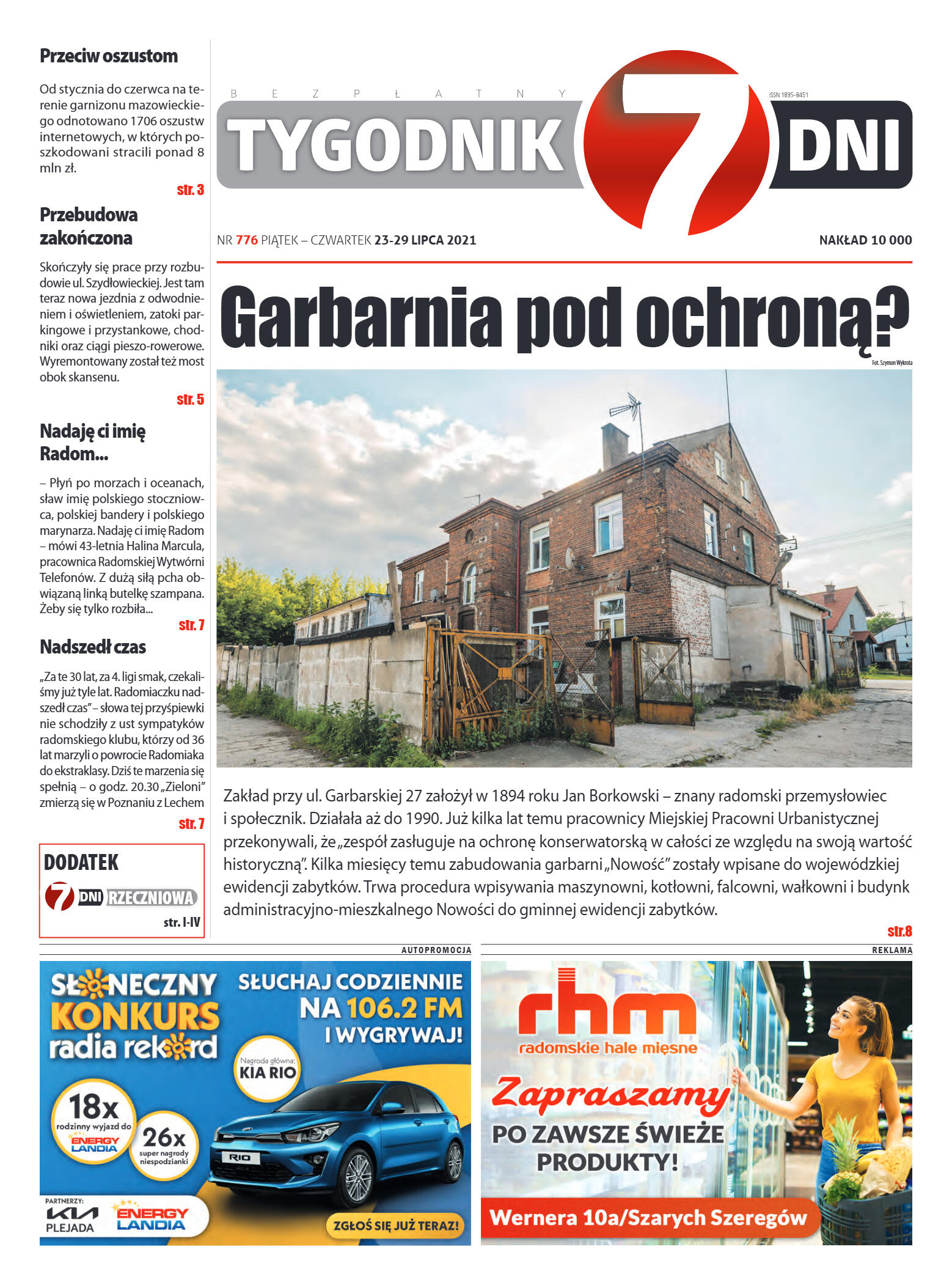 Tygodnik "7 Dni" nr 776 z dn. 23.07.2021 r. - strona 1