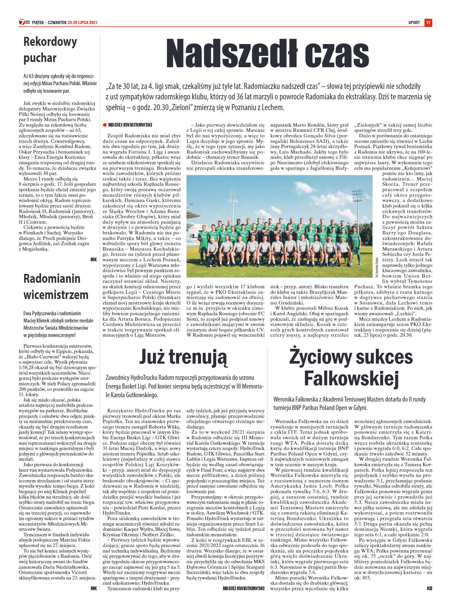 Tygodnik "7 Dni" nr 776 z dn. 23.07.2021 r. - strona 15