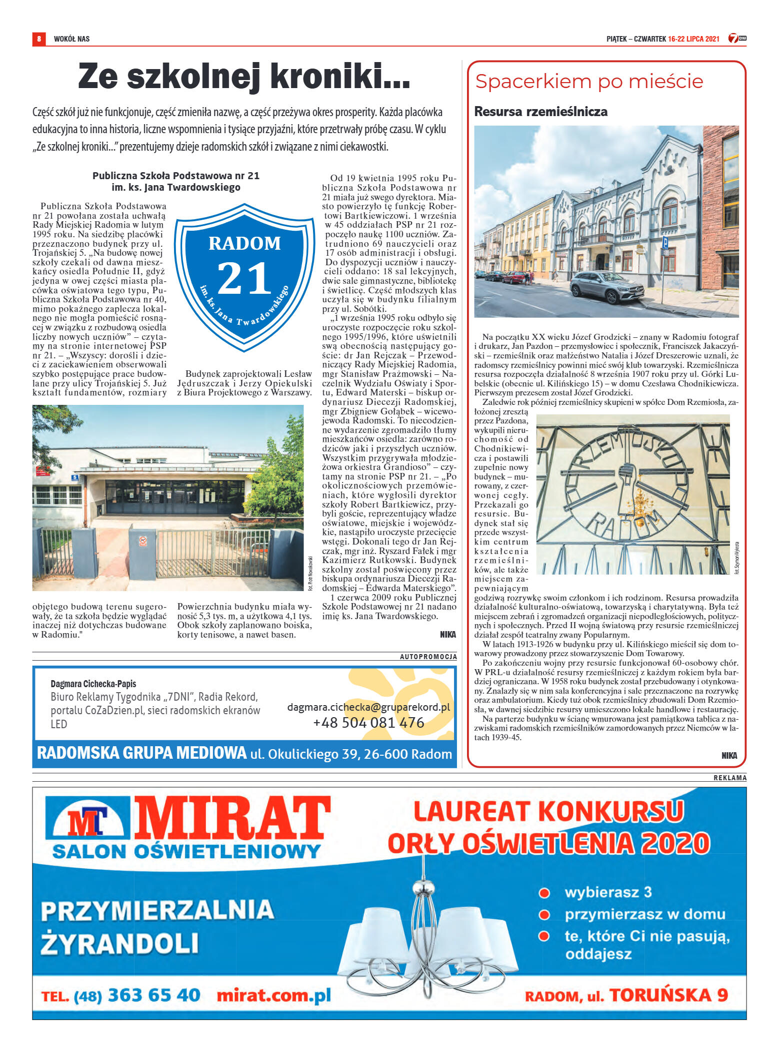 Tygodnik "7 Dni" nr 775 z dn. 16.07.2021 r. - strona 8