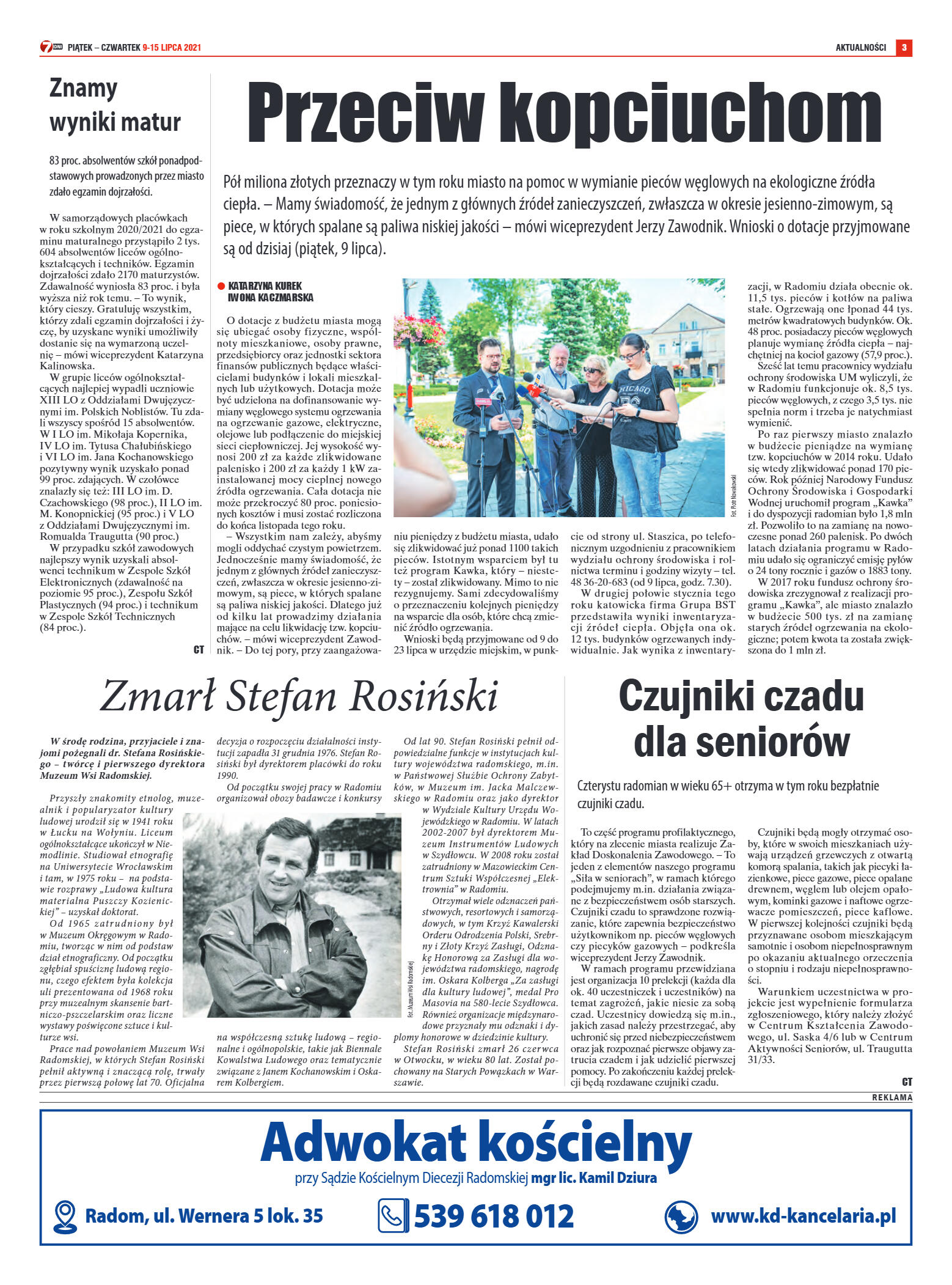 Tygodnik "7 Dni" nr 774 z dn. 09.07.2021 r. - strona 3