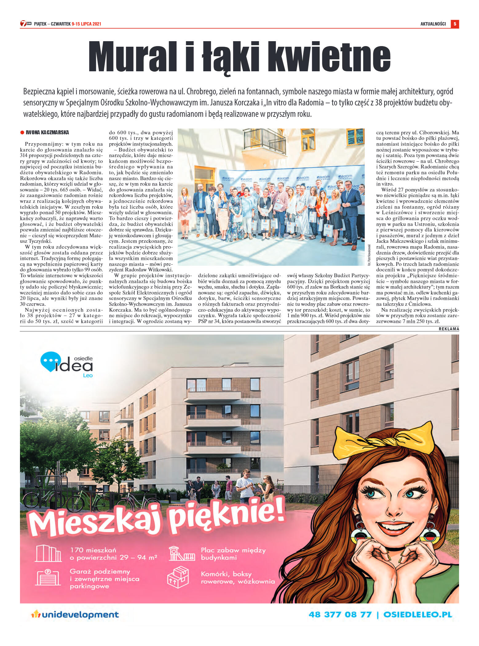 Tygodnik "7 Dni" nr 774 z dn. 09.07.2021 r. - strona 5