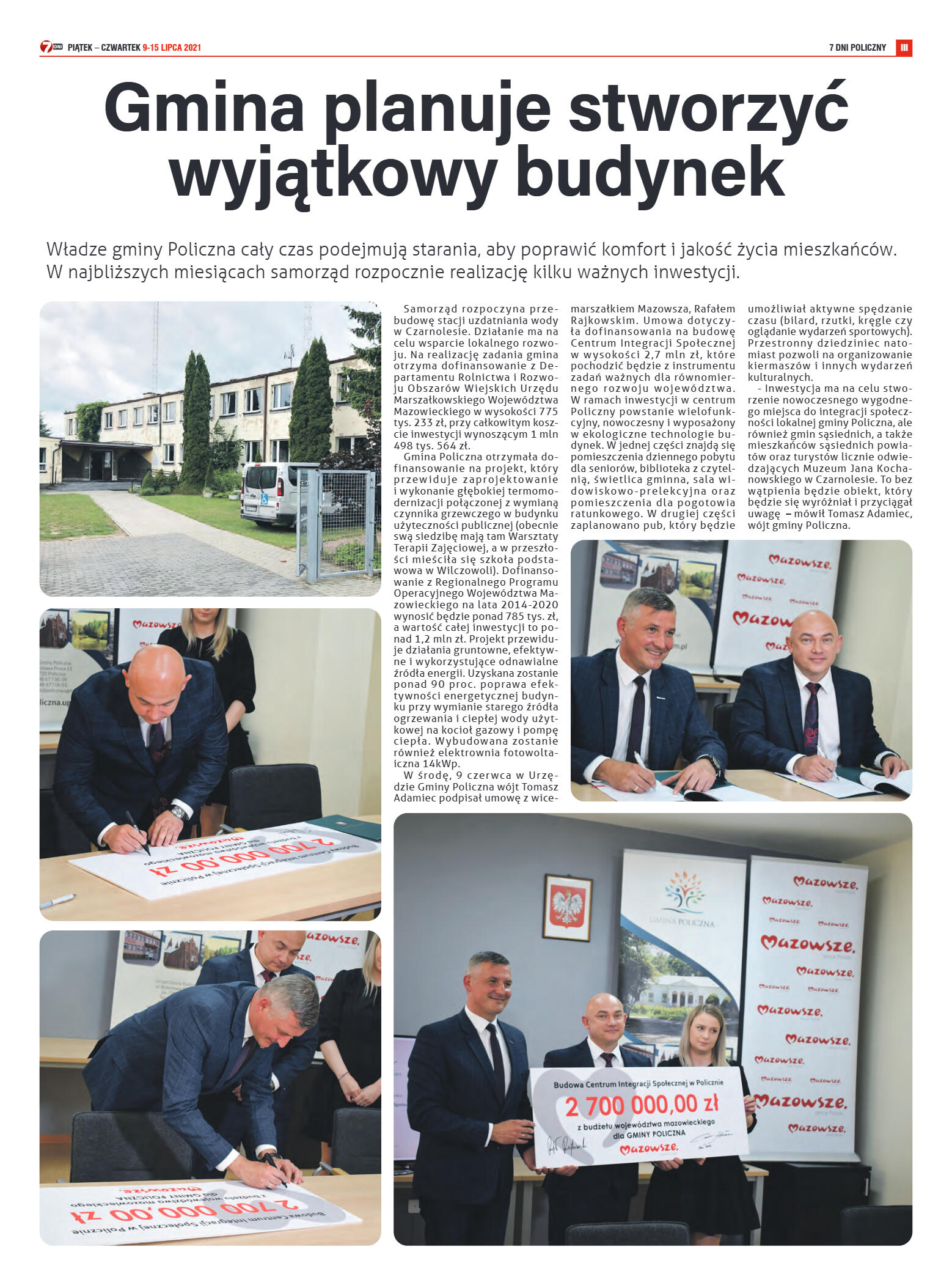 Tygodnik "7 Dni" nr 774 z dn. 09.07.2021 r. - strona 9