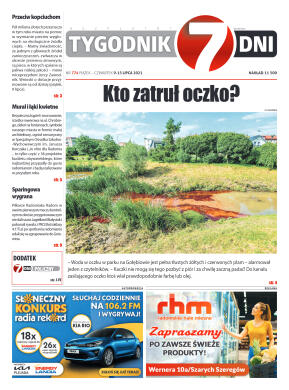Tygodnik "7 Dni" nr 774 z dn. 09.07.2021 r. - strona 1