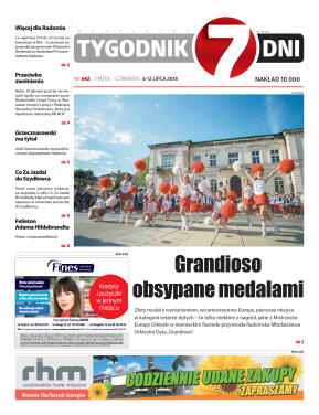 Tygodnik "7 Dni" nr 642 z dn. 06.07.2018 - strona 1