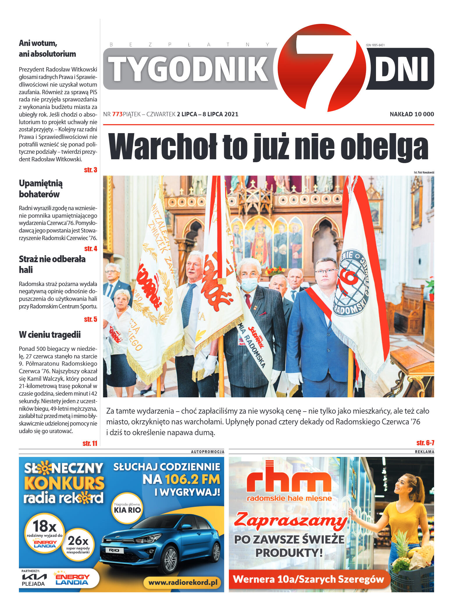 Tygodnik "7 Dni" nr 773 z dn. 02.07.2021 r. - strona 1