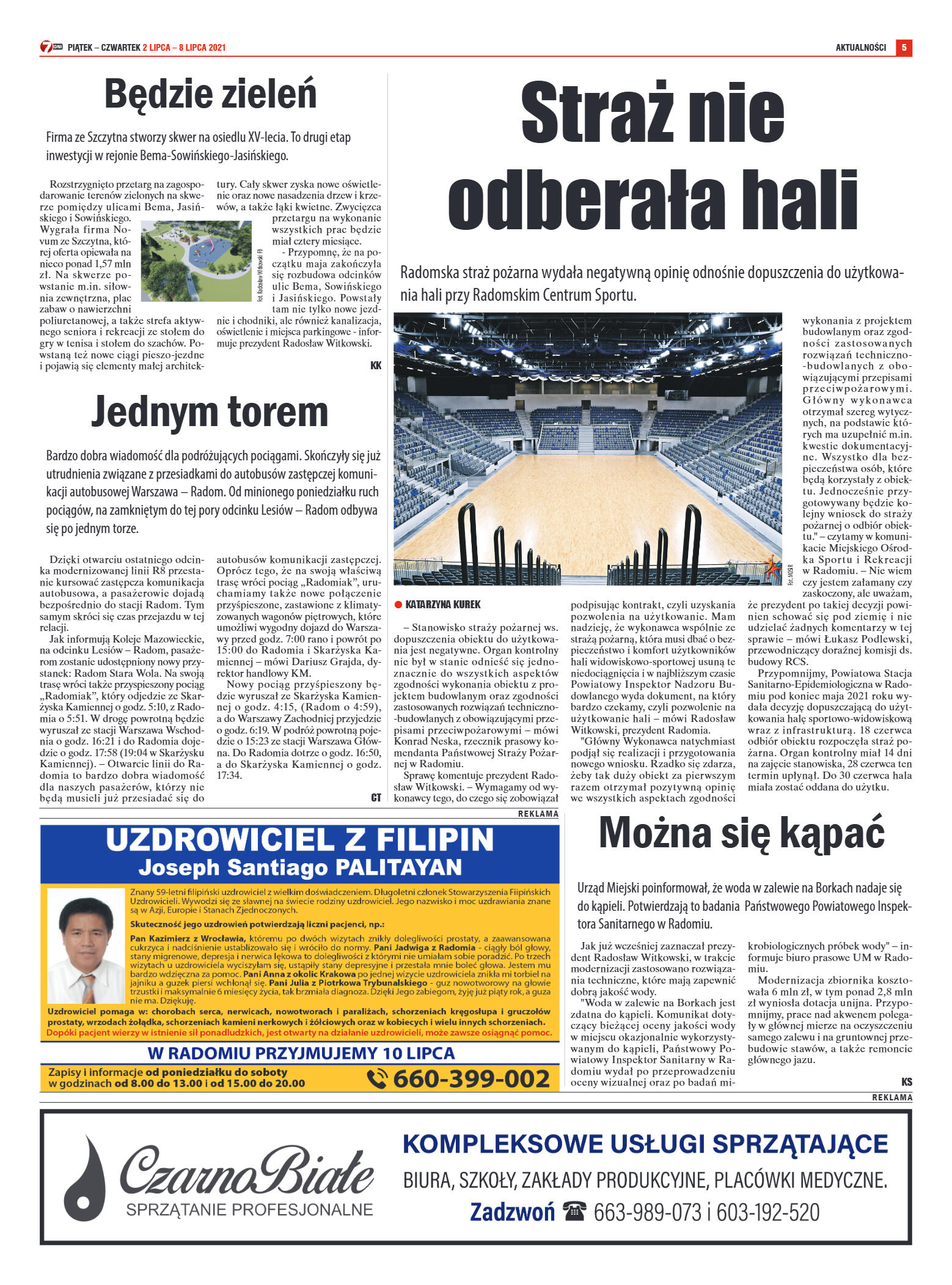 Tygodnik "7 Dni" nr 773 z dn. 02.07.2021 r. - strona 5