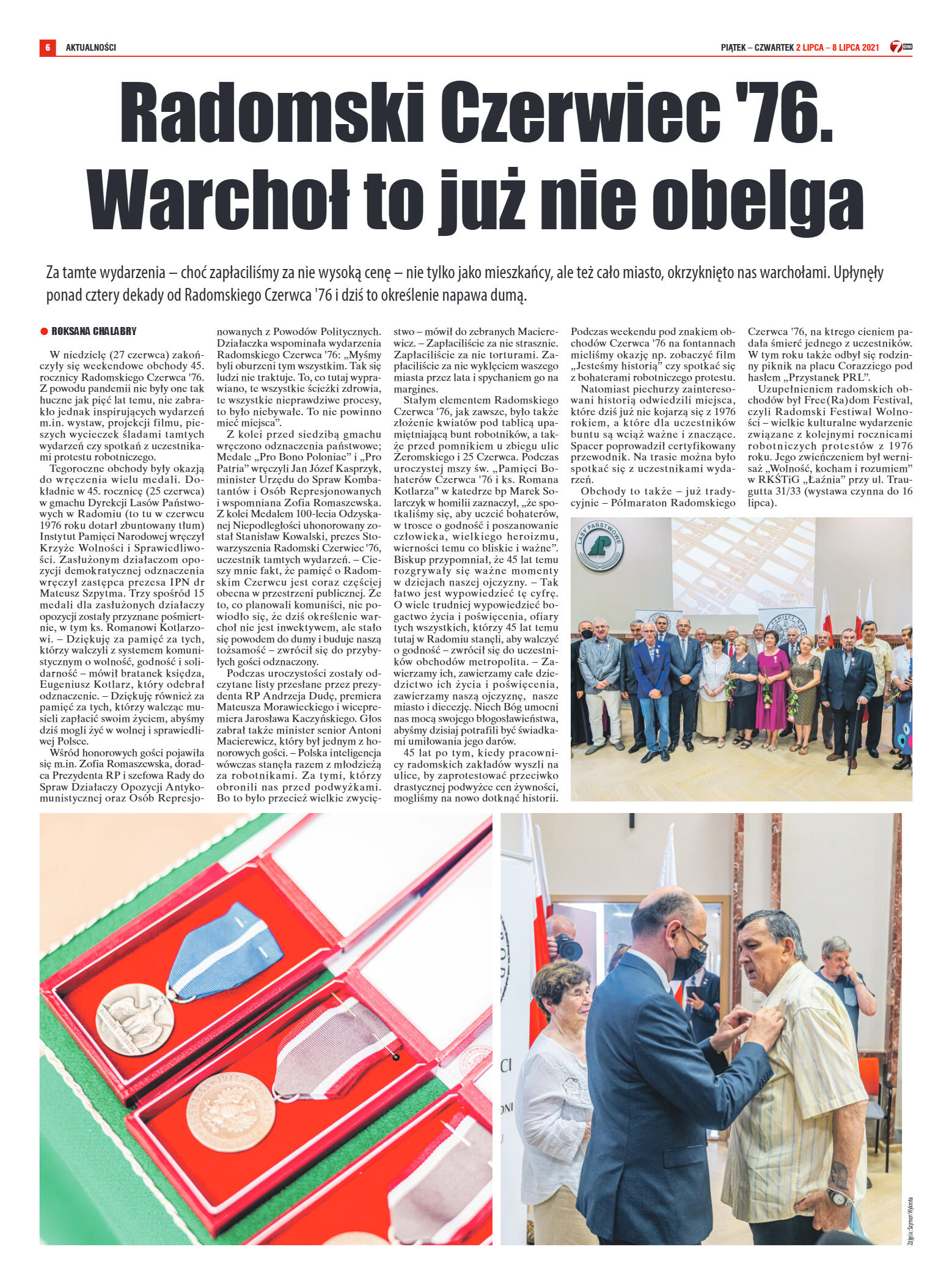 Tygodnik "7 Dni" nr 773 z dn. 02.07.2021 r. - strona 6