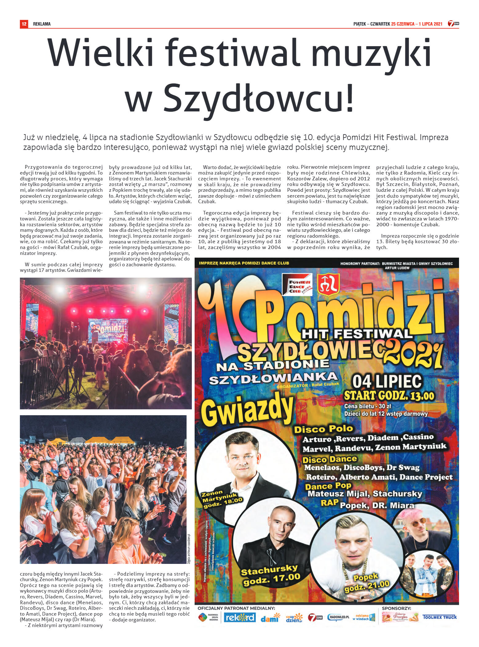 Tygodnik "7 Dni" nr 772 z dn. 24.06.2021 r. - strona 12