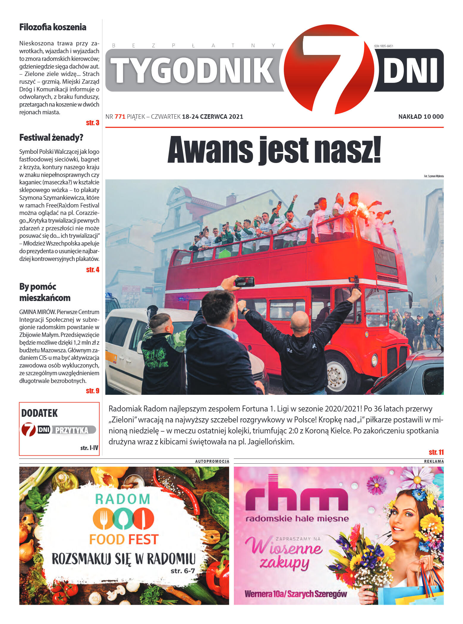 Tygodnik "7 Dni" nr 771 z 18.06.2021 r. - strona 1