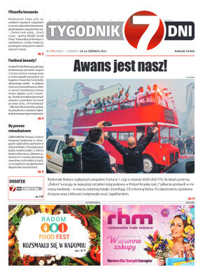 Tygodnik "7 Dni" nr 771 z 18.06.2021 r. - strona 1