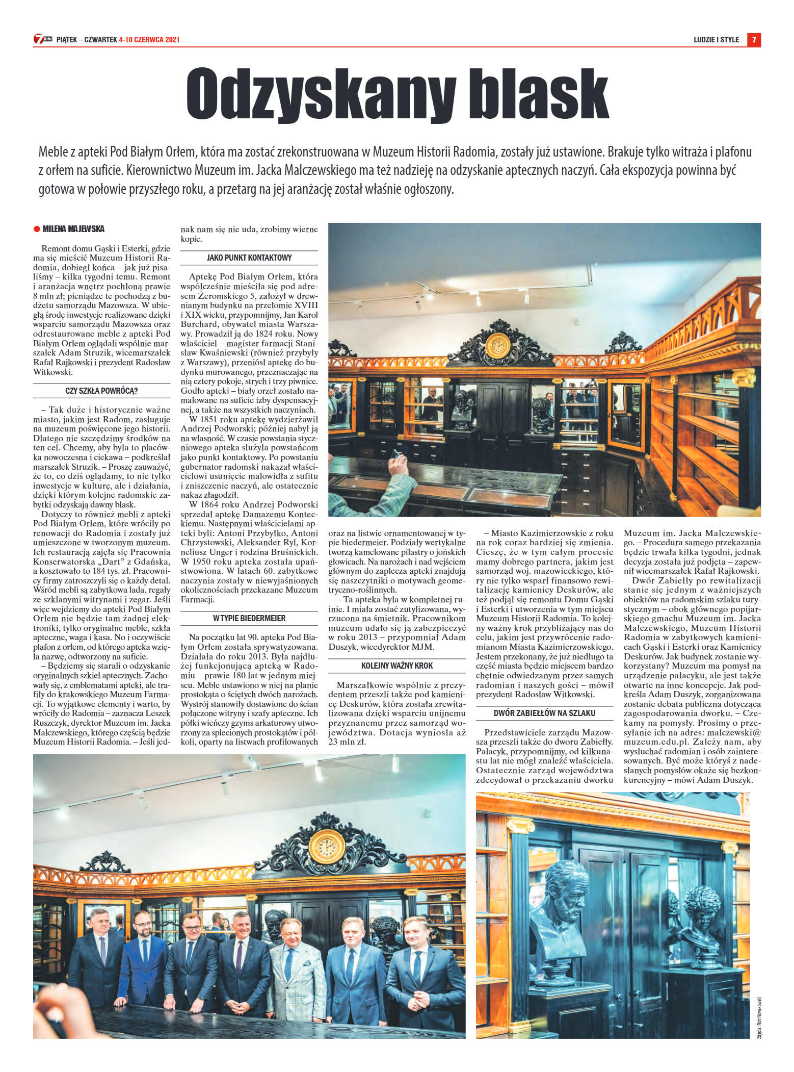 Tygodnik "7 Dni" nr 769 z dn. 4.06.2021 r. - strona 7