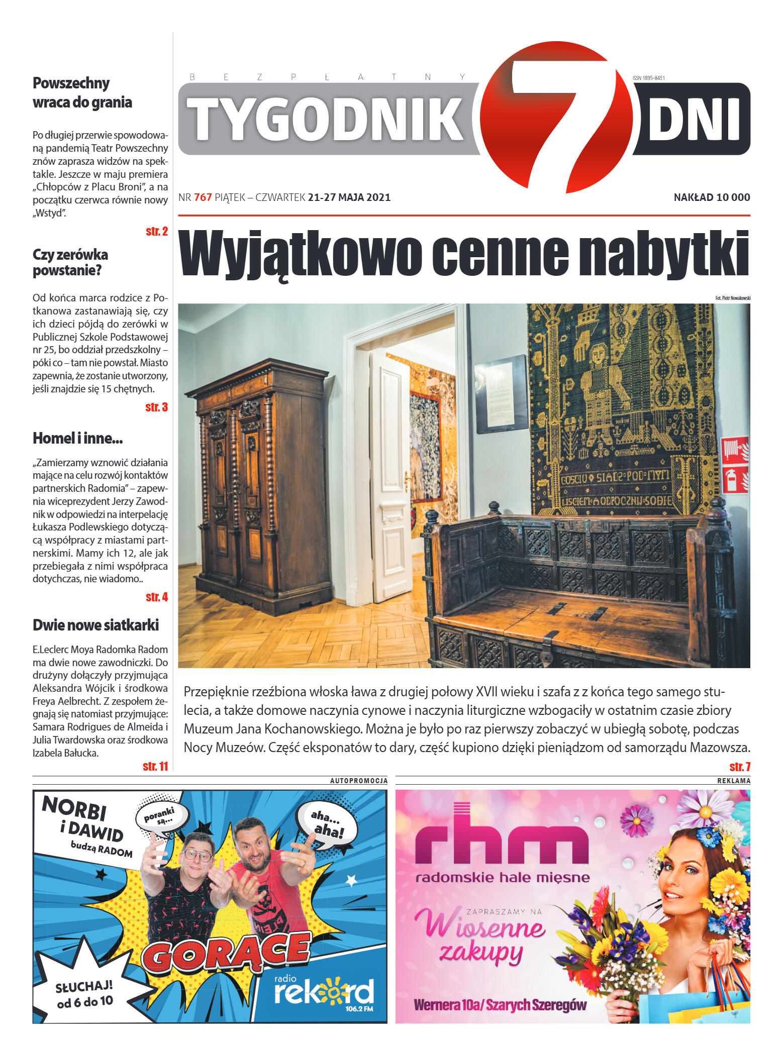 Tygodnik "7 Dni" nr 767 z dn. 21.05.2021 - strona 1