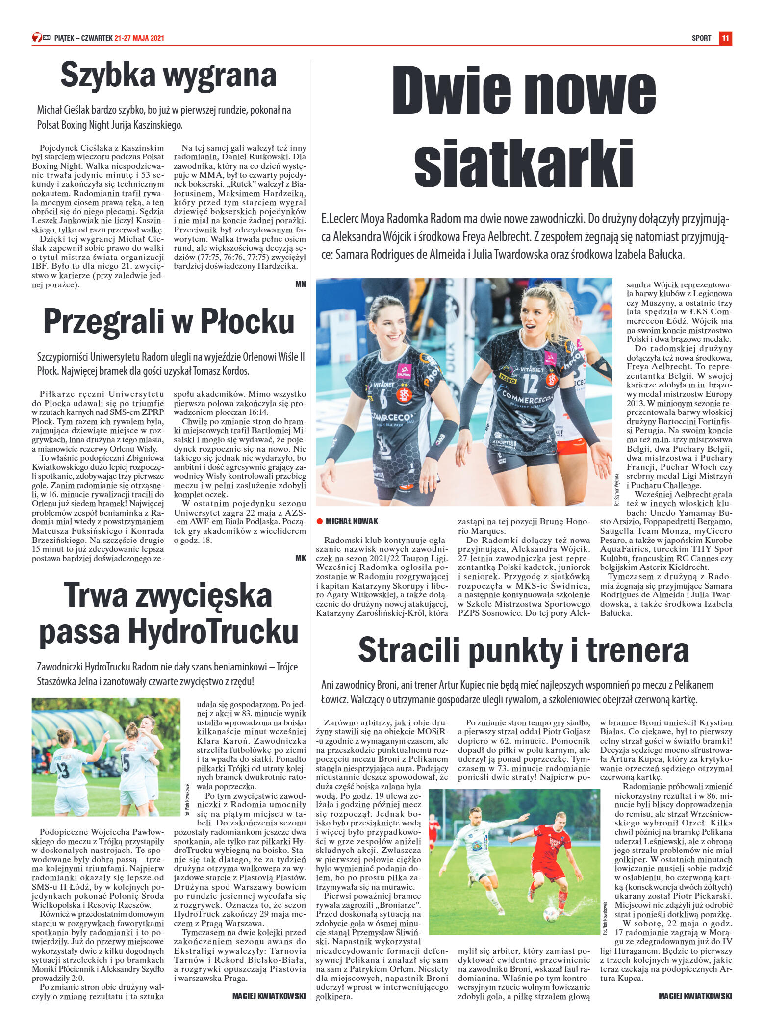 Tygodnik "7 Dni" nr 767 z dn. 21.05.2021 - strona 11