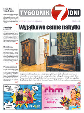 Tygodnik "7 Dni" nr 767 z dn. 21.05.2021 - strona 1