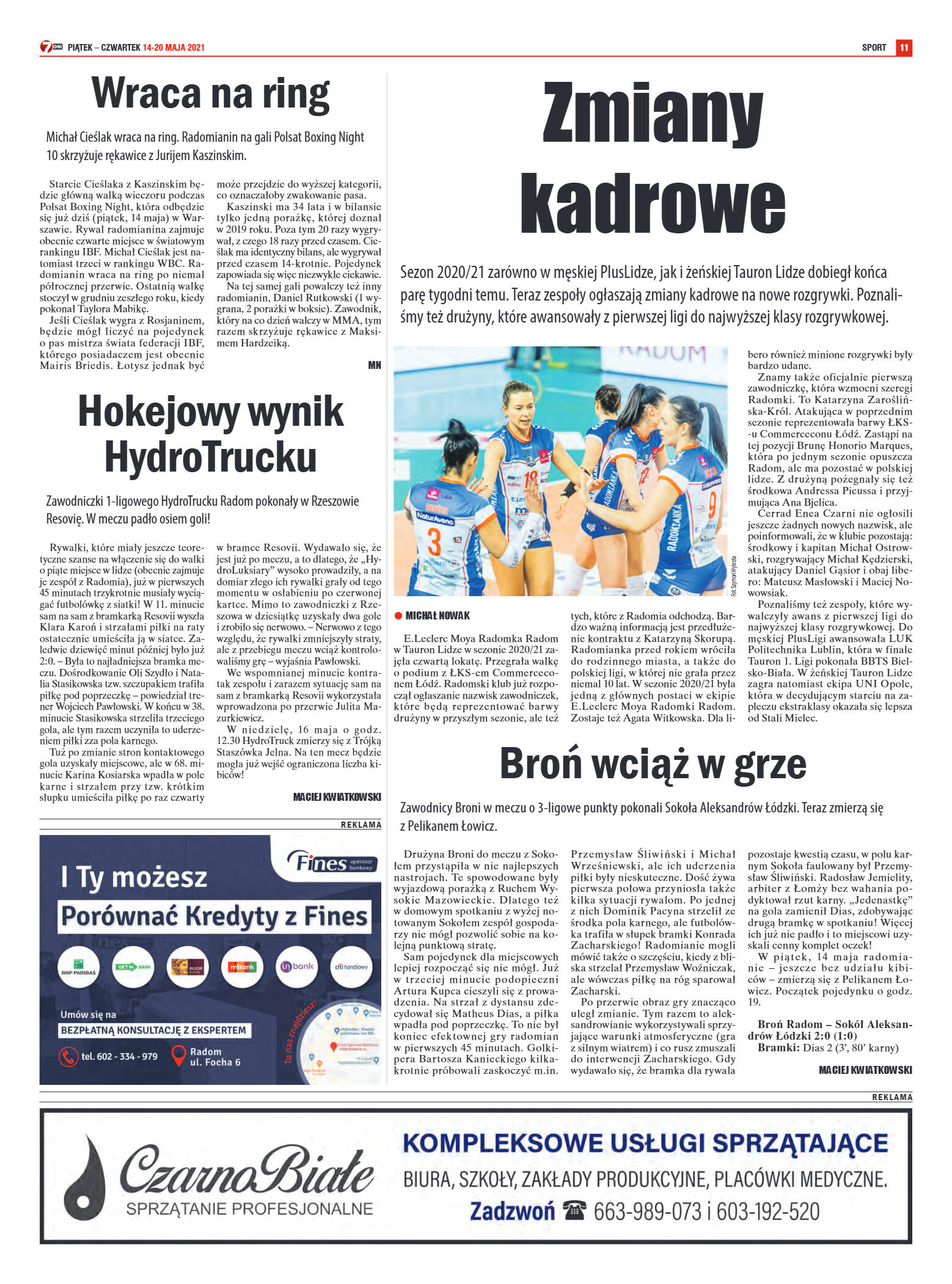 Tygodnik "7 Dni" nr 766 z dn. 14.05.2021 - strona 11