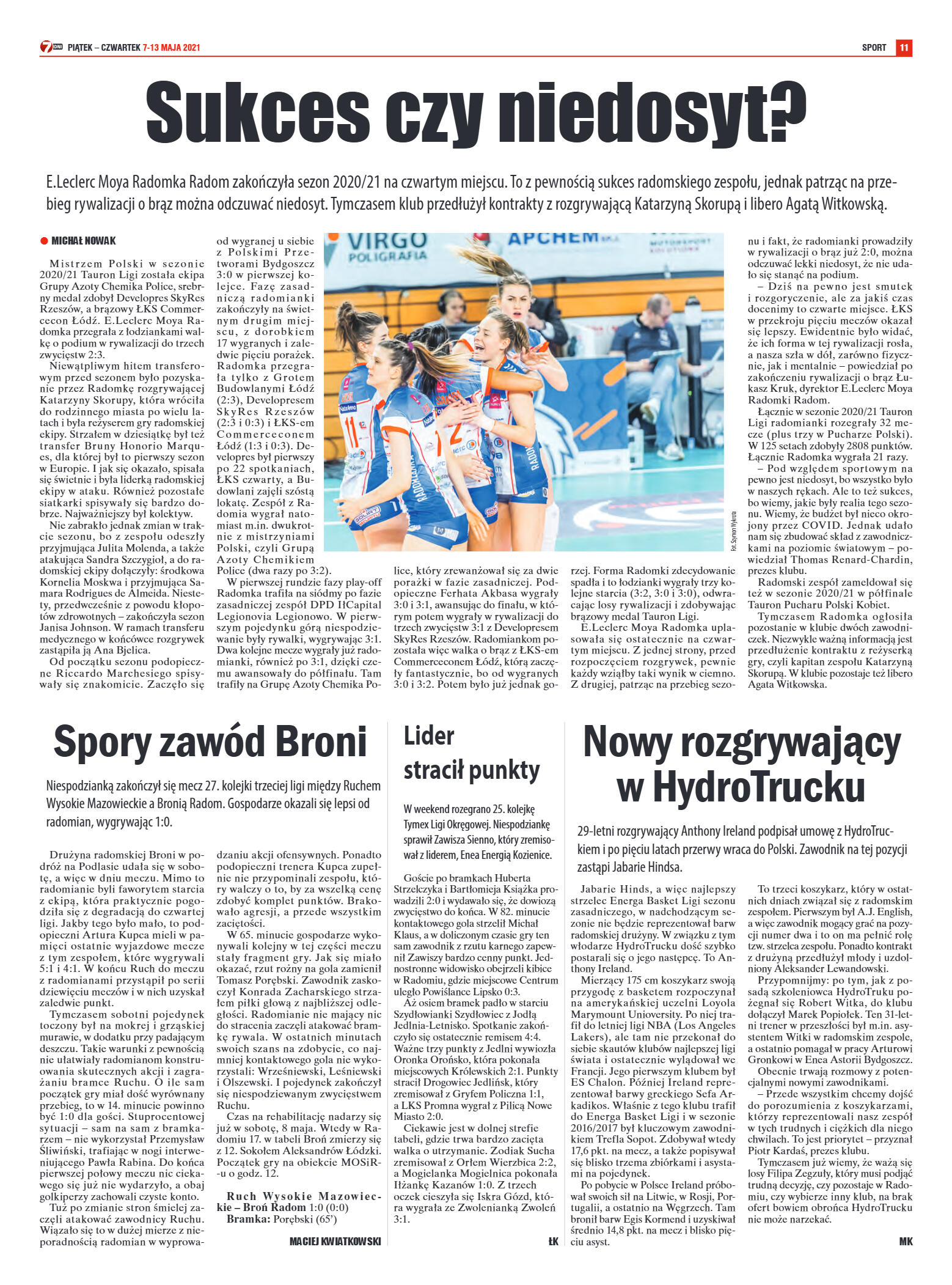 Tygodnik "7 Dni" nr 765 z dn. 7.05.2021 - strona 11