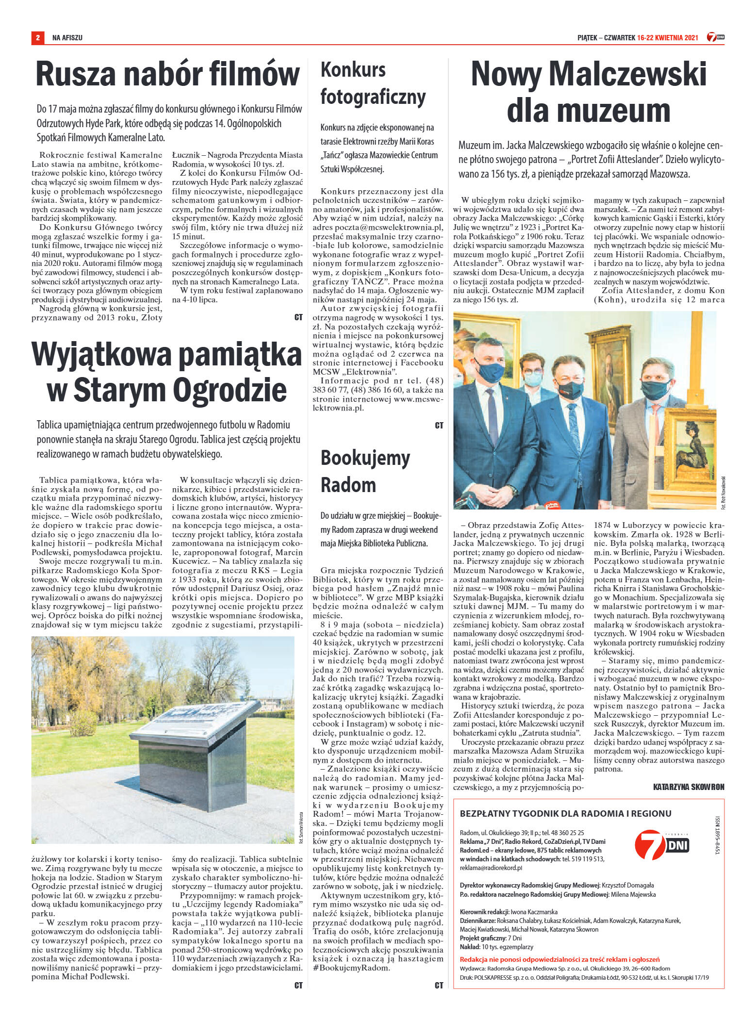 Tygodnik "7 Dni" nr 764 z 30.04.2021 r. - strona 2