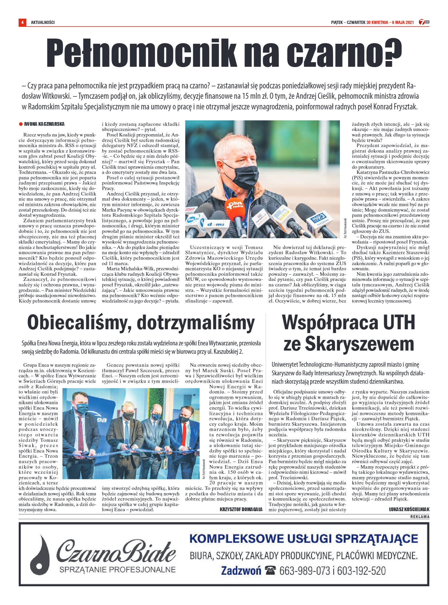 Tygodnik "7 Dni" nr 764 z 30.04.2021 r. - strona 4