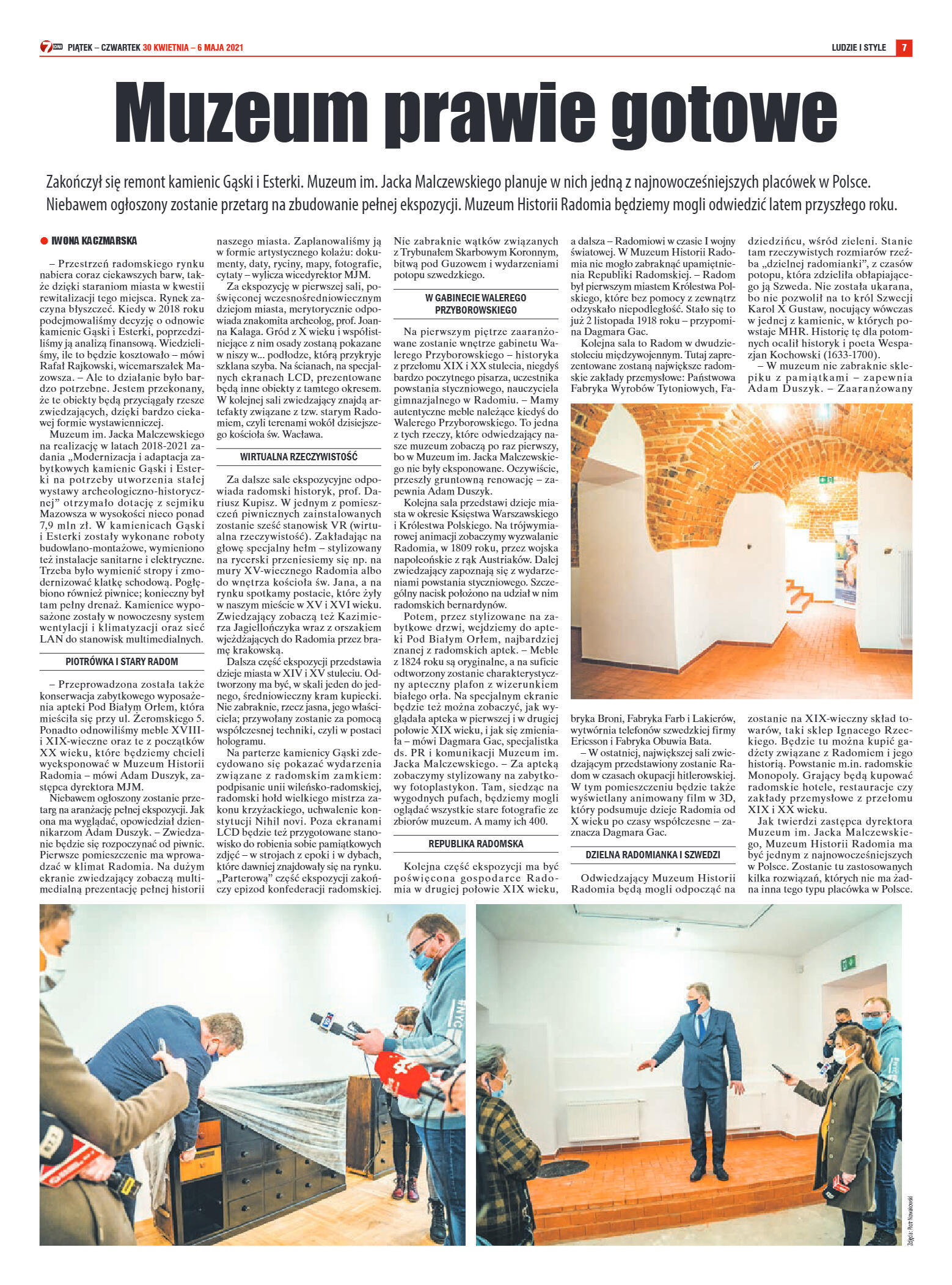 Tygodnik "7 Dni" nr 764 z 30.04.2021 r. - strona 7