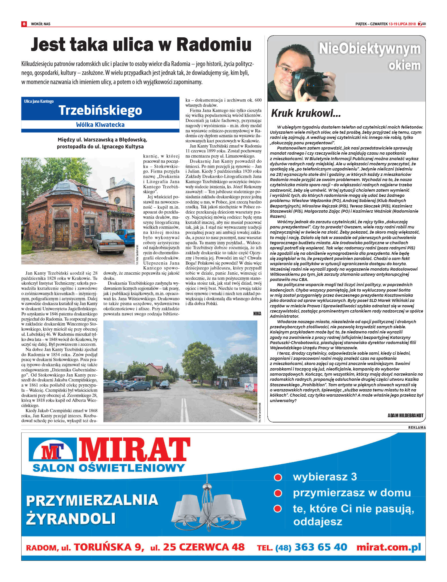 Tygodnik "7 Dni" nr 643 z 13.07.2018 - strona 8