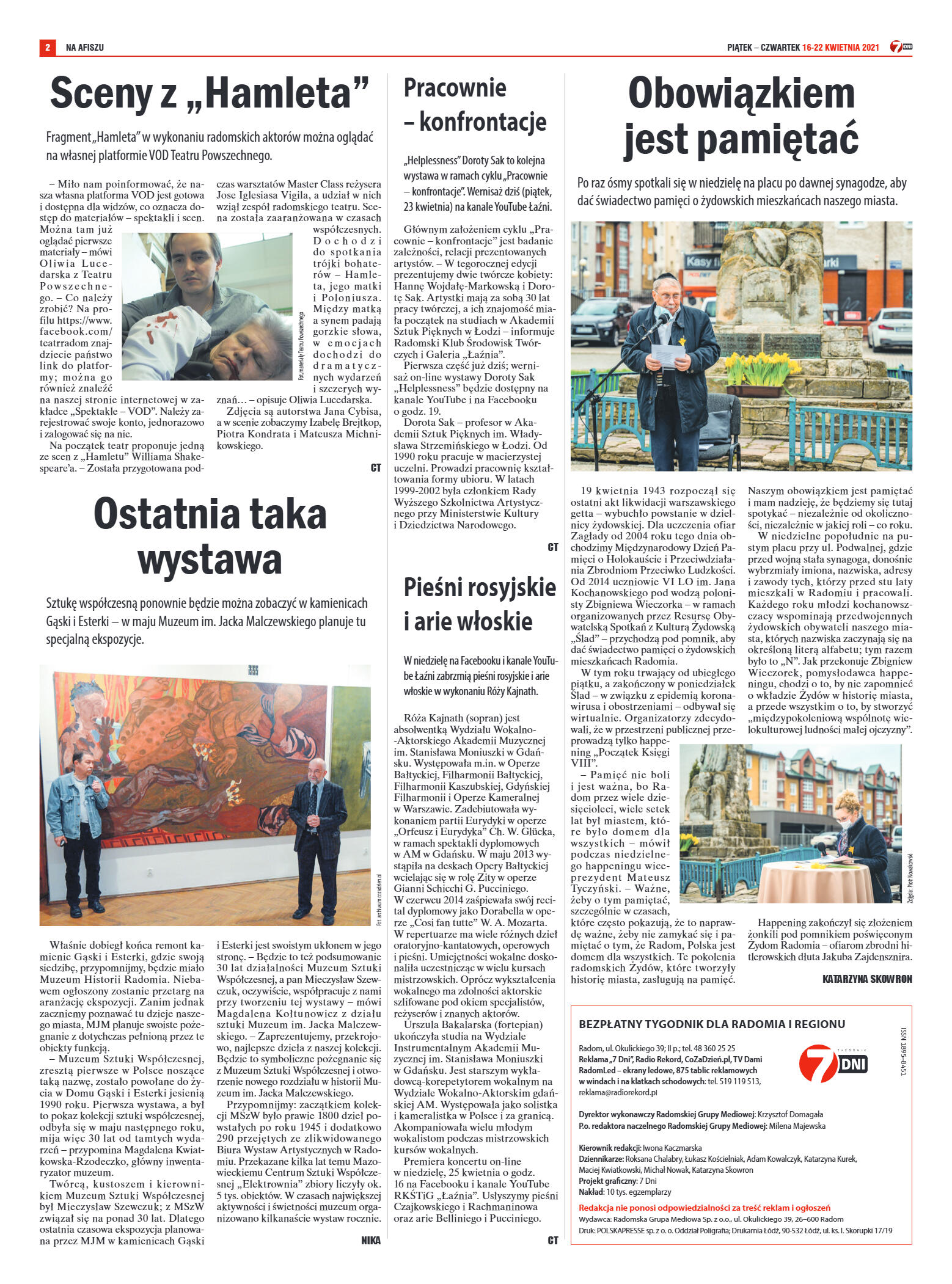 Tygodnik "7 Dni" nr 763 z 23.04.2021 r. - strona 2