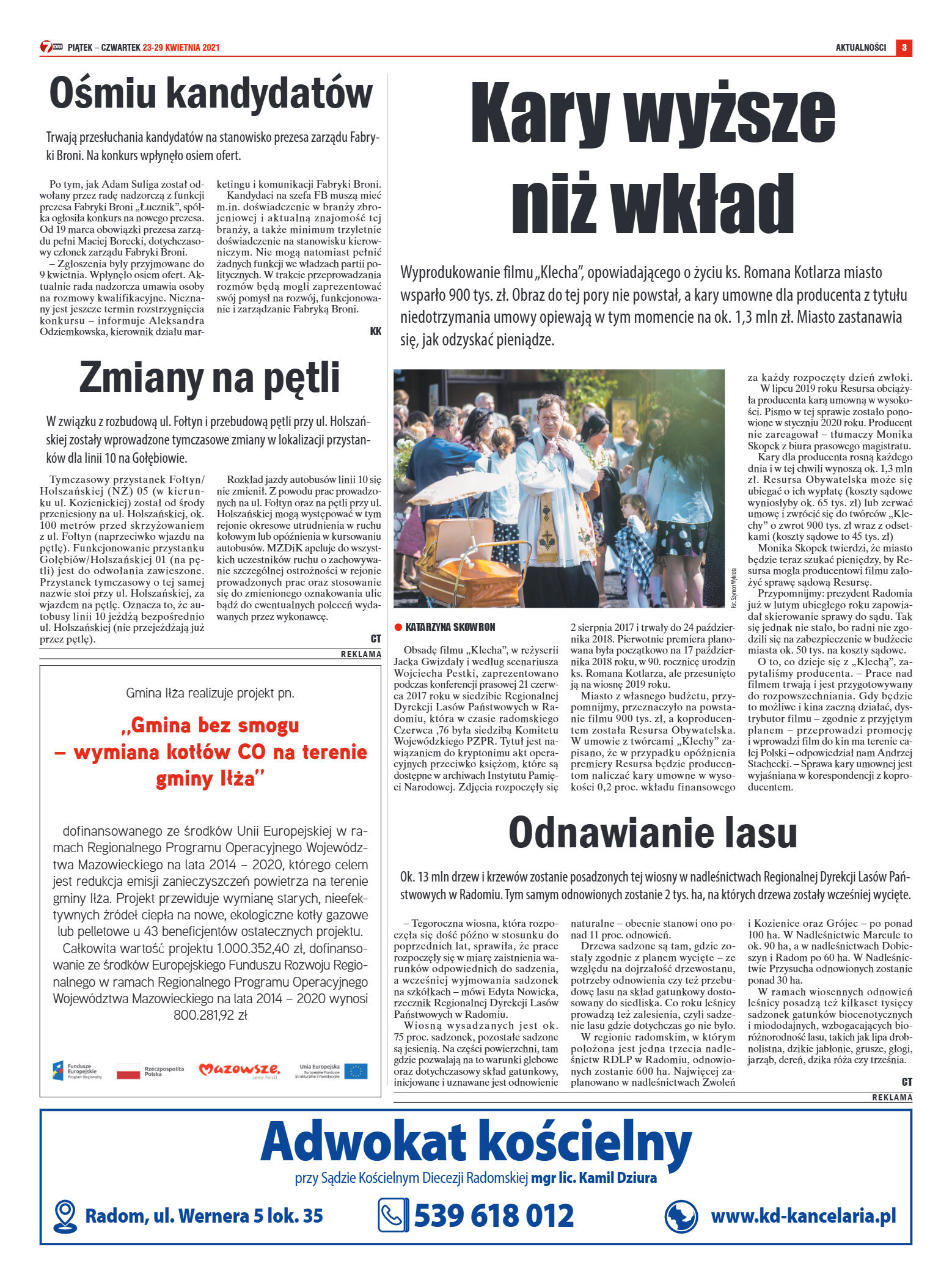 Tygodnik "7 Dni" nr 763 z 23.04.2021 r. - strona 3