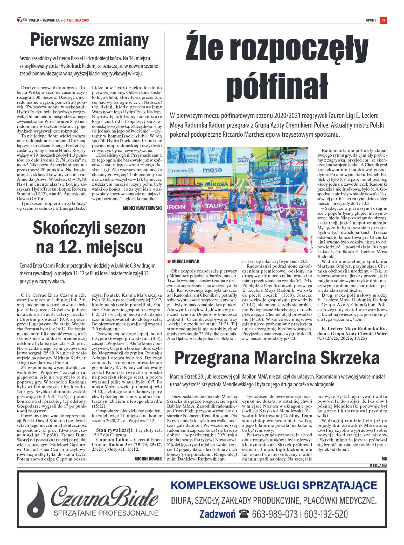 Tygodnik "7 Dni" nr 760 z 2.04.2021 r. - strona 11