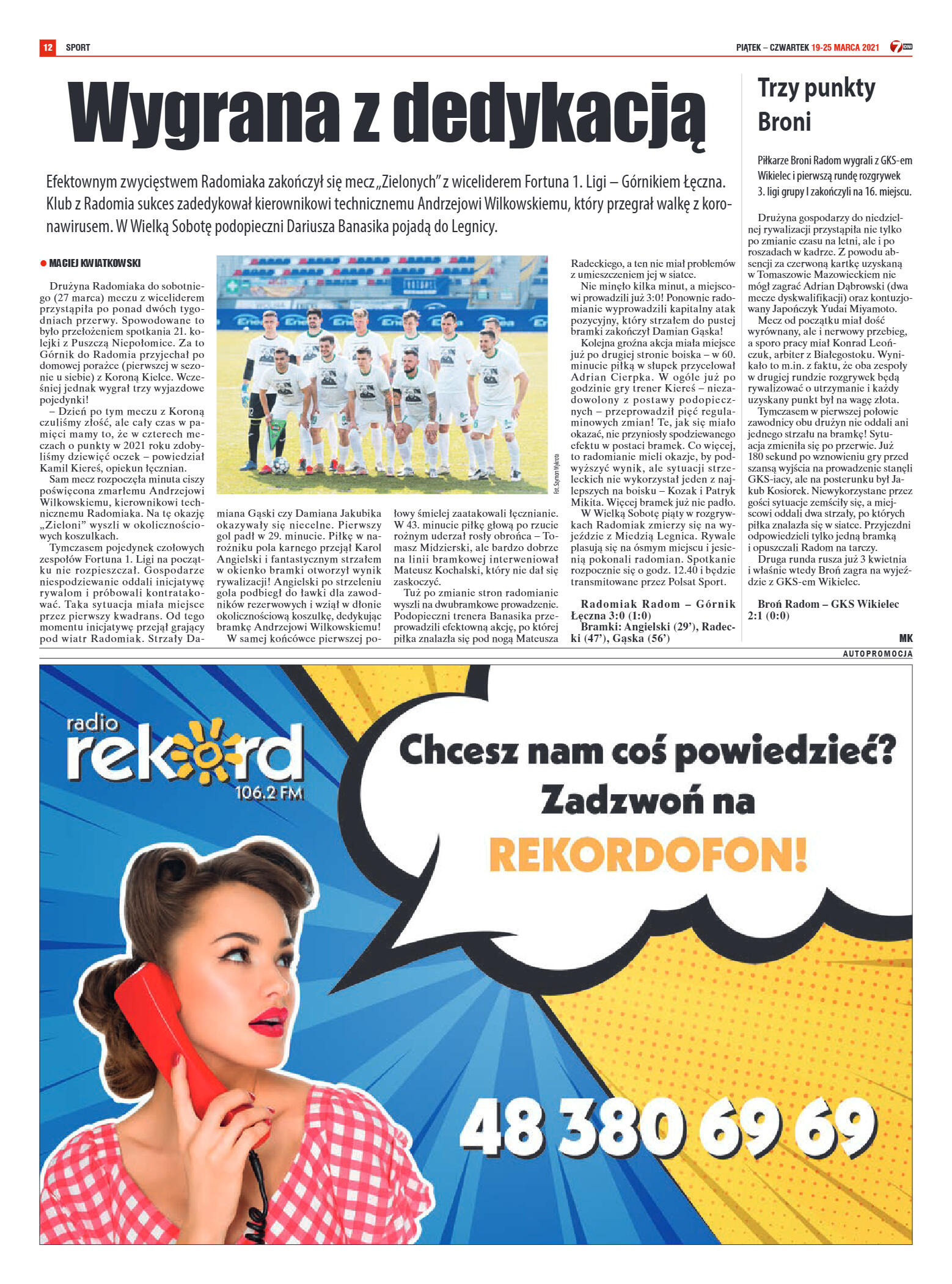 Tygodnik "7 Dni" nr 760 z 2.04.2021 r. - strona 12