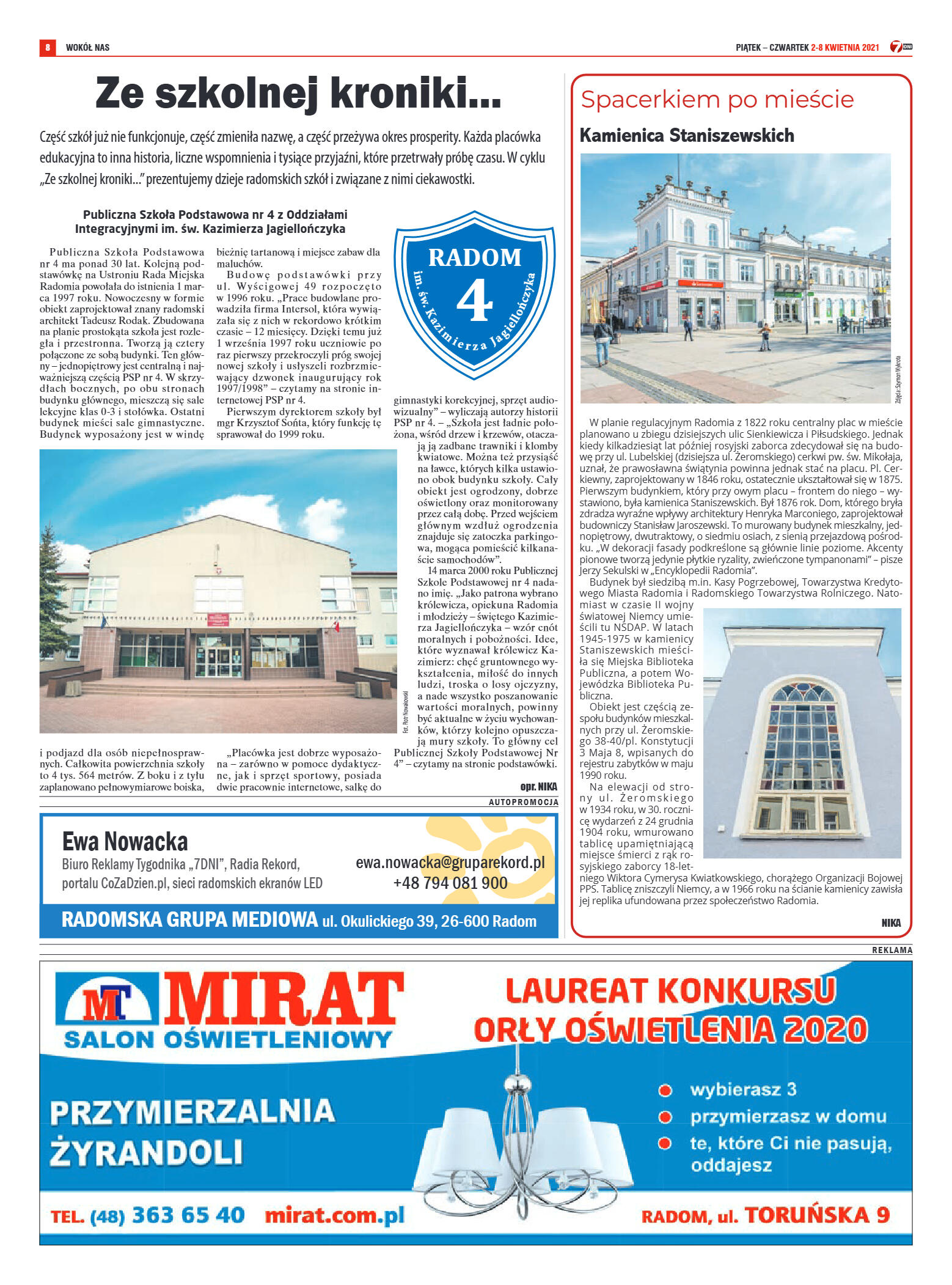 Tygodnik "7 Dni" nr 760 z 2.04.2021 r. - strona 8