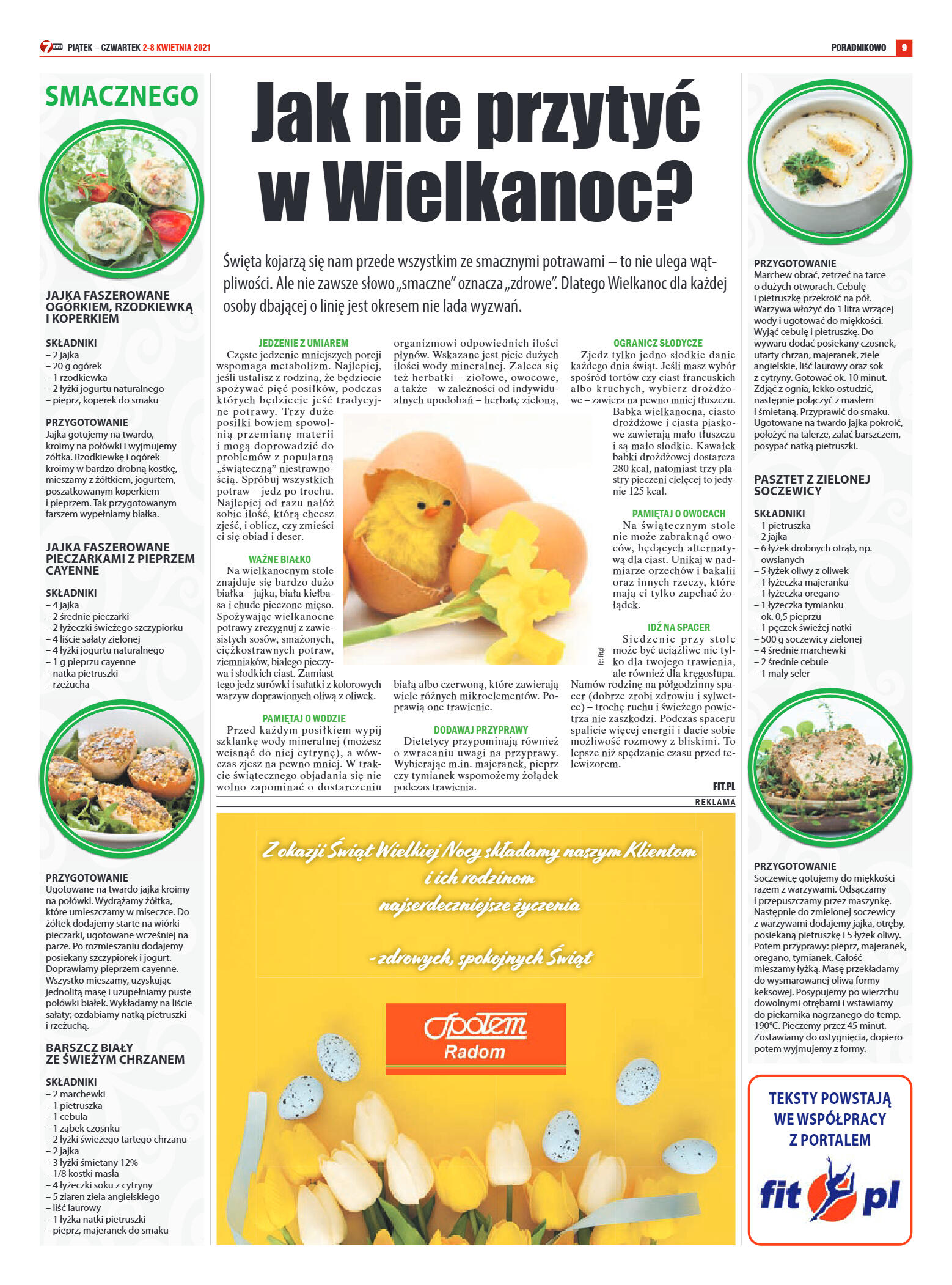 Tygodnik "7 Dni" nr 760 z 2.04.2021 r. - strona 9