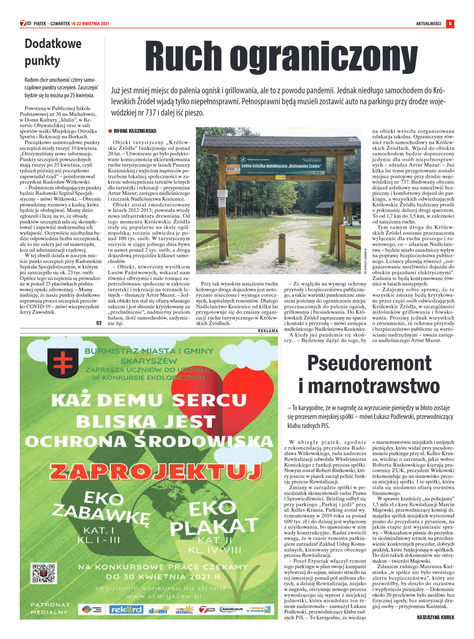 Tygodnik "7 Dni" nr 762 z 16.04.2021 r. - strona 5