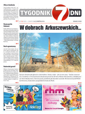 Tygodnik "7 Dni" nr 762 z 16.04.2021 r. - strona 1