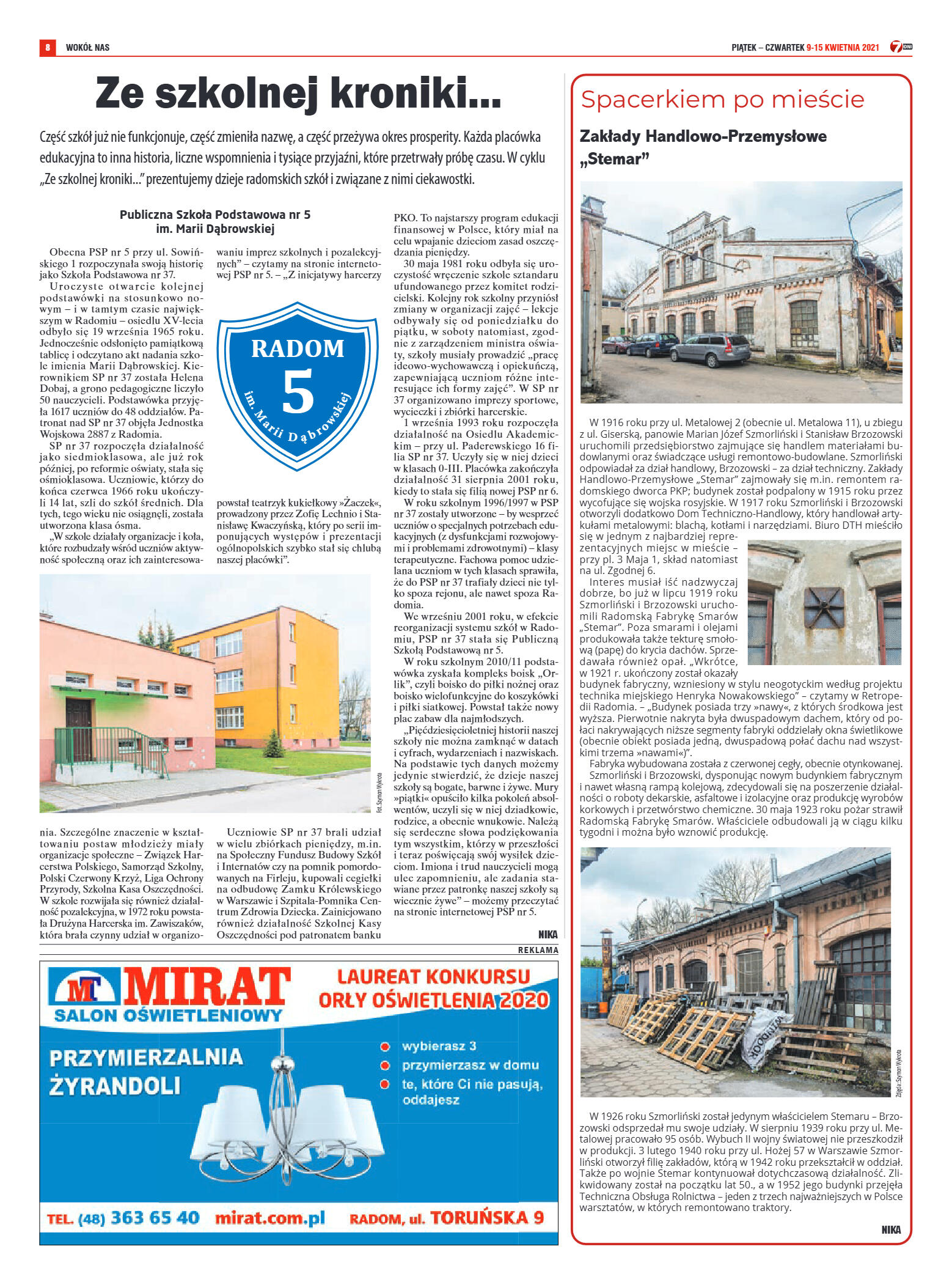 Tygodnik "7 Dni" nr 761 z 9.04.2021 r. - strona 8