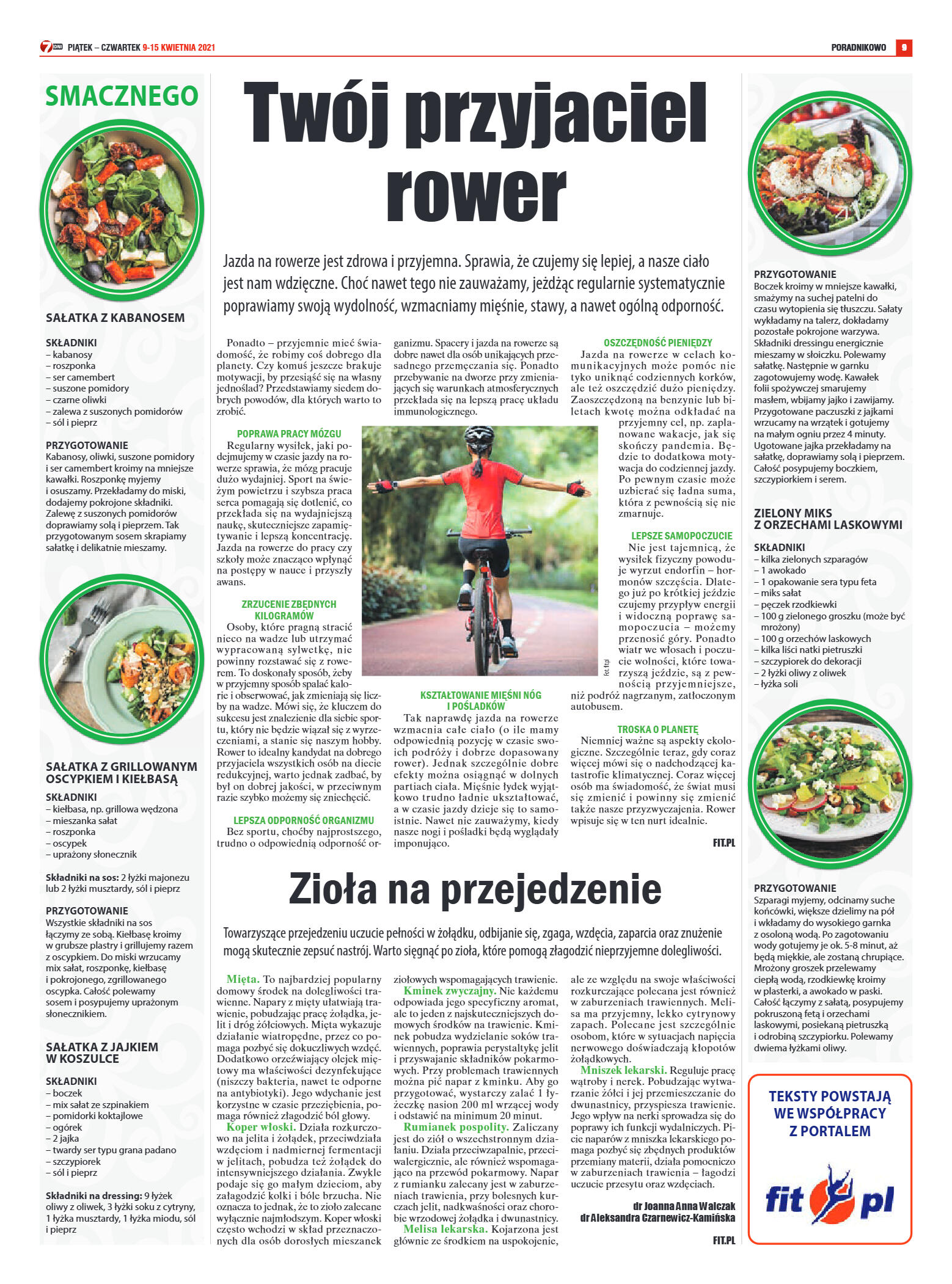 Tygodnik "7 Dni" nr 761 z 9.04.2021 r. - strona 9