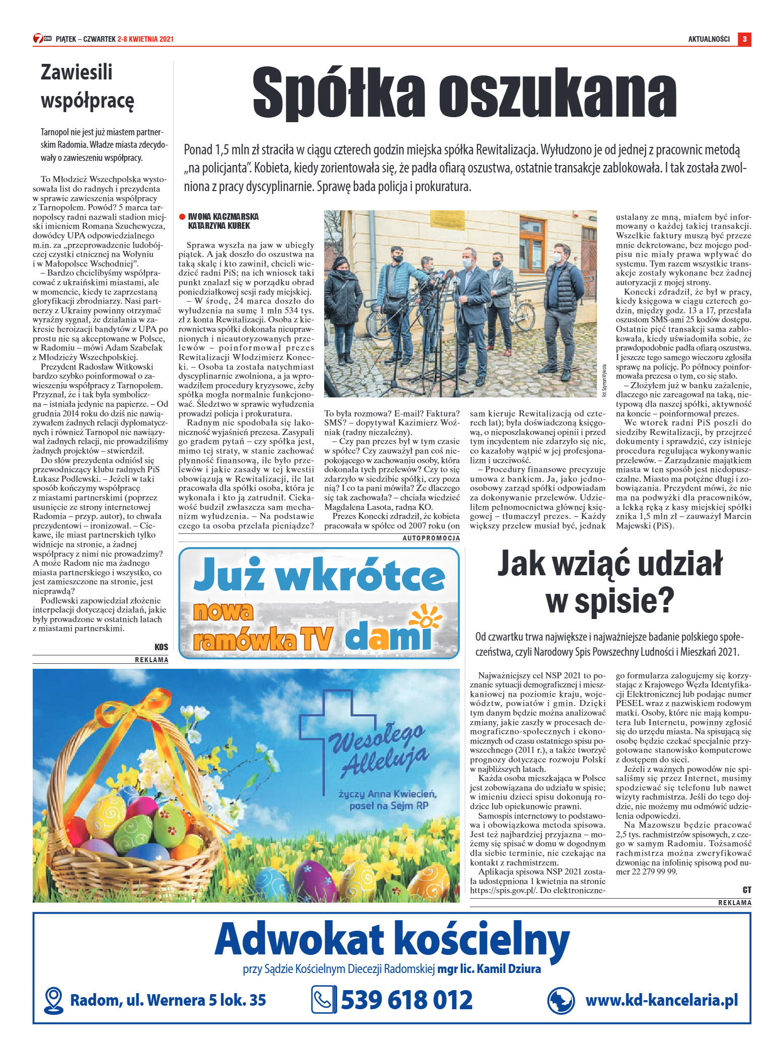 Tygodnik "7 Dni" nr 760 z 2.04.2021 - strona 3