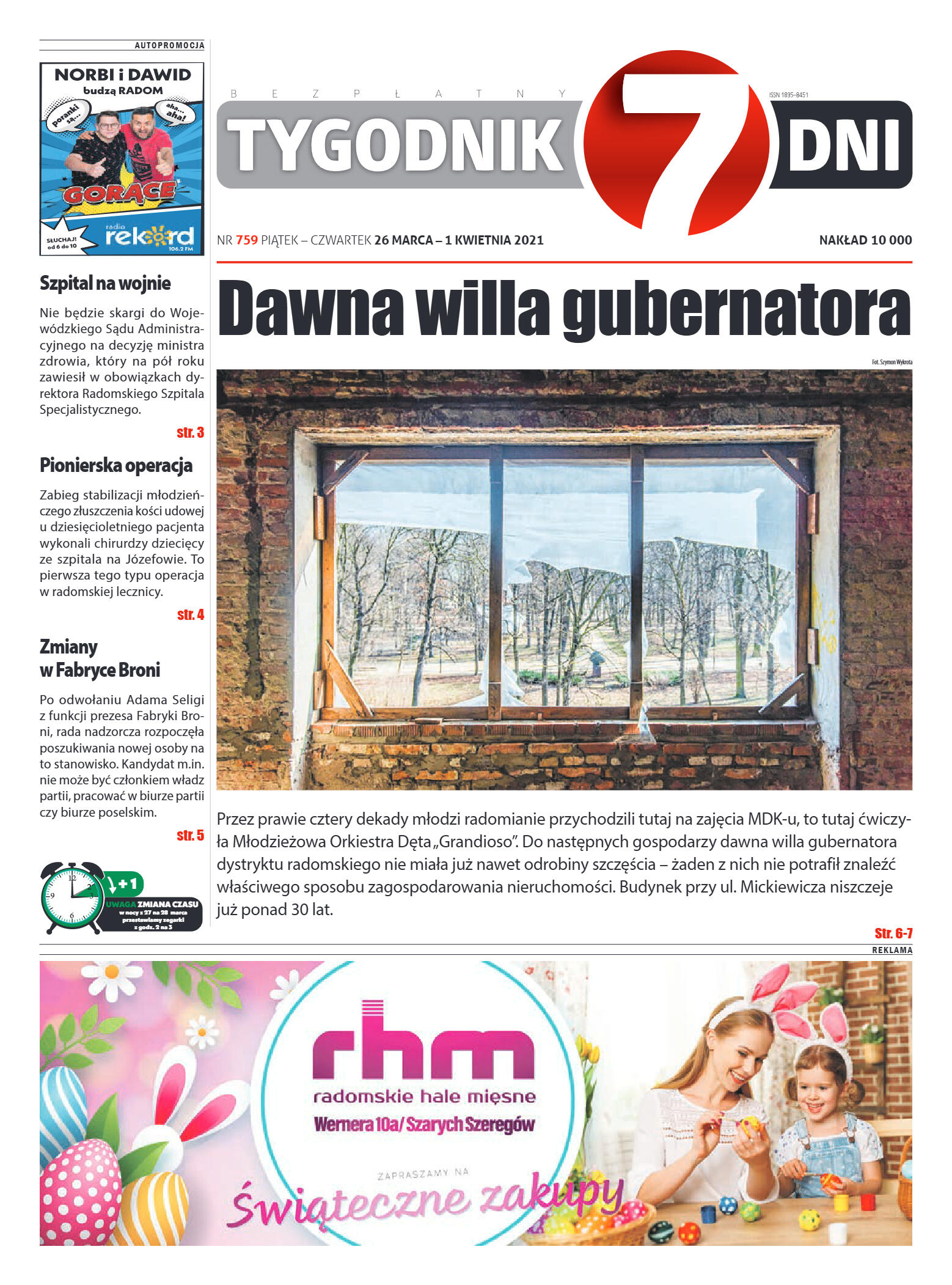 Tygodnik "7 Dni" nr 759 z 26.03.2021 r. - strona 1