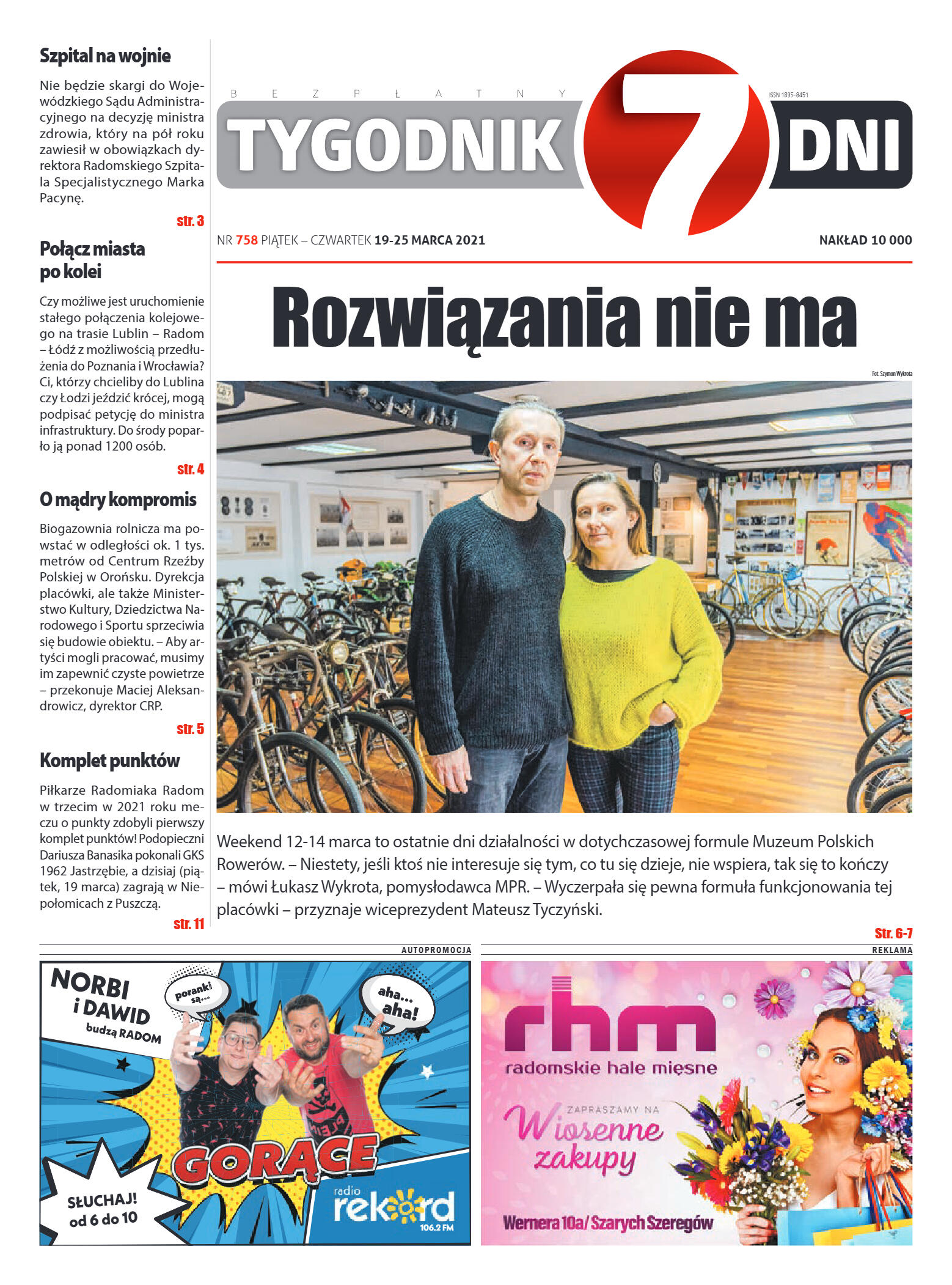 Tygodnik "7 Dni" nr 758 z 19.03.2021 r. - strona 1