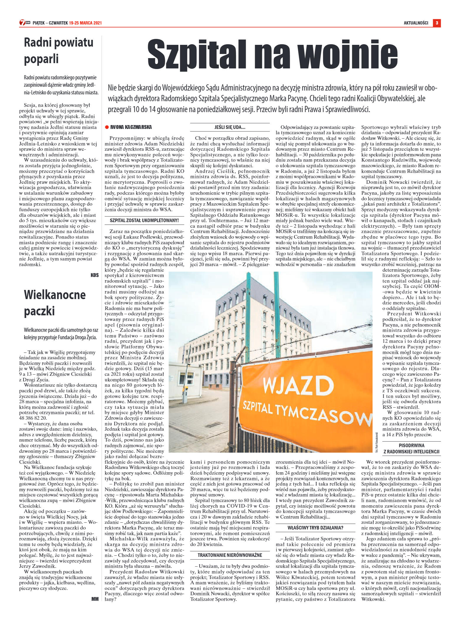 Tygodnik "7 Dni" nr 758 z 19.03.2021 r. - strona 3