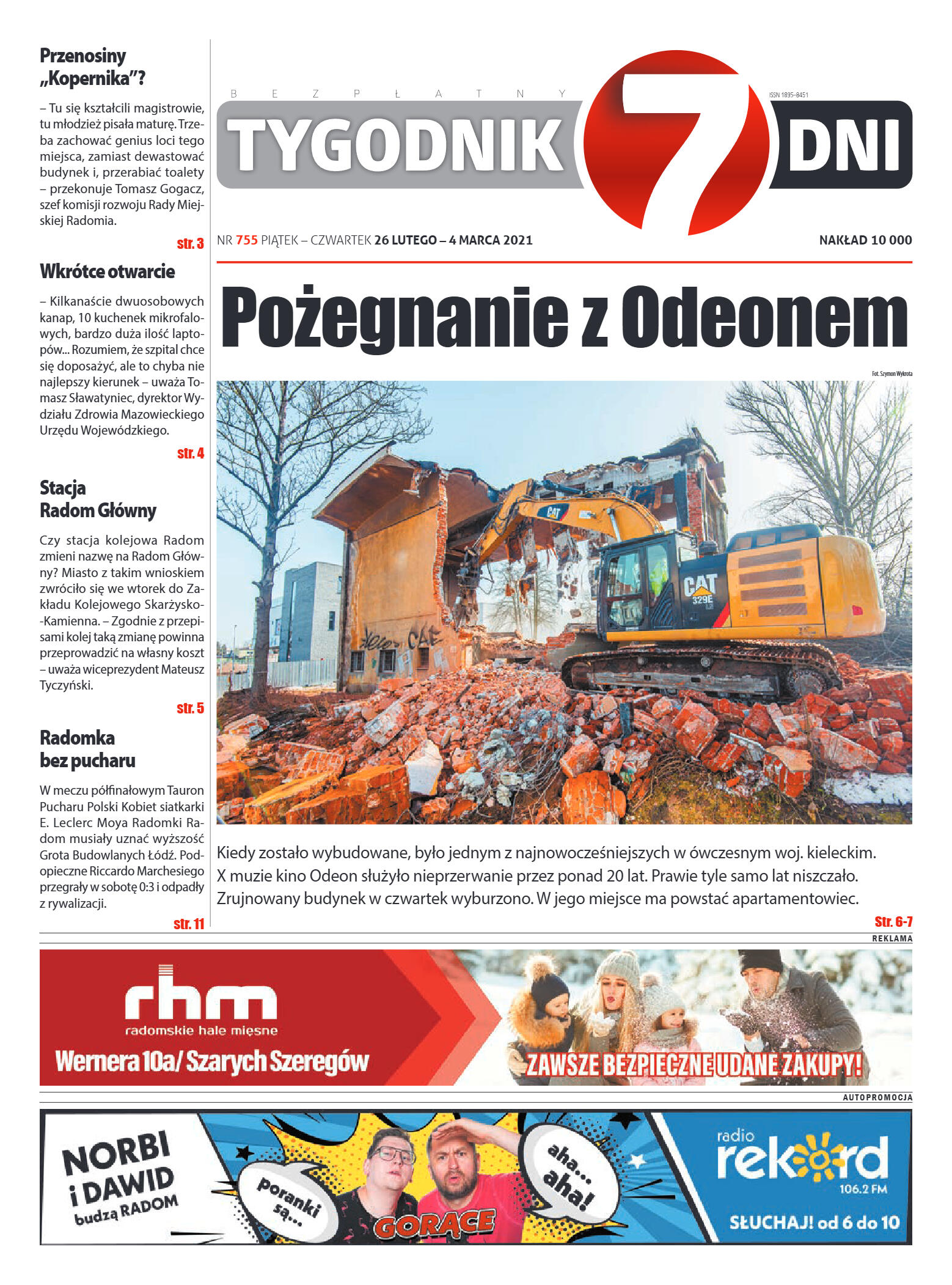 Tygodnik "7 Dni" nr 755 z 26.02.2021 r. - strona 1