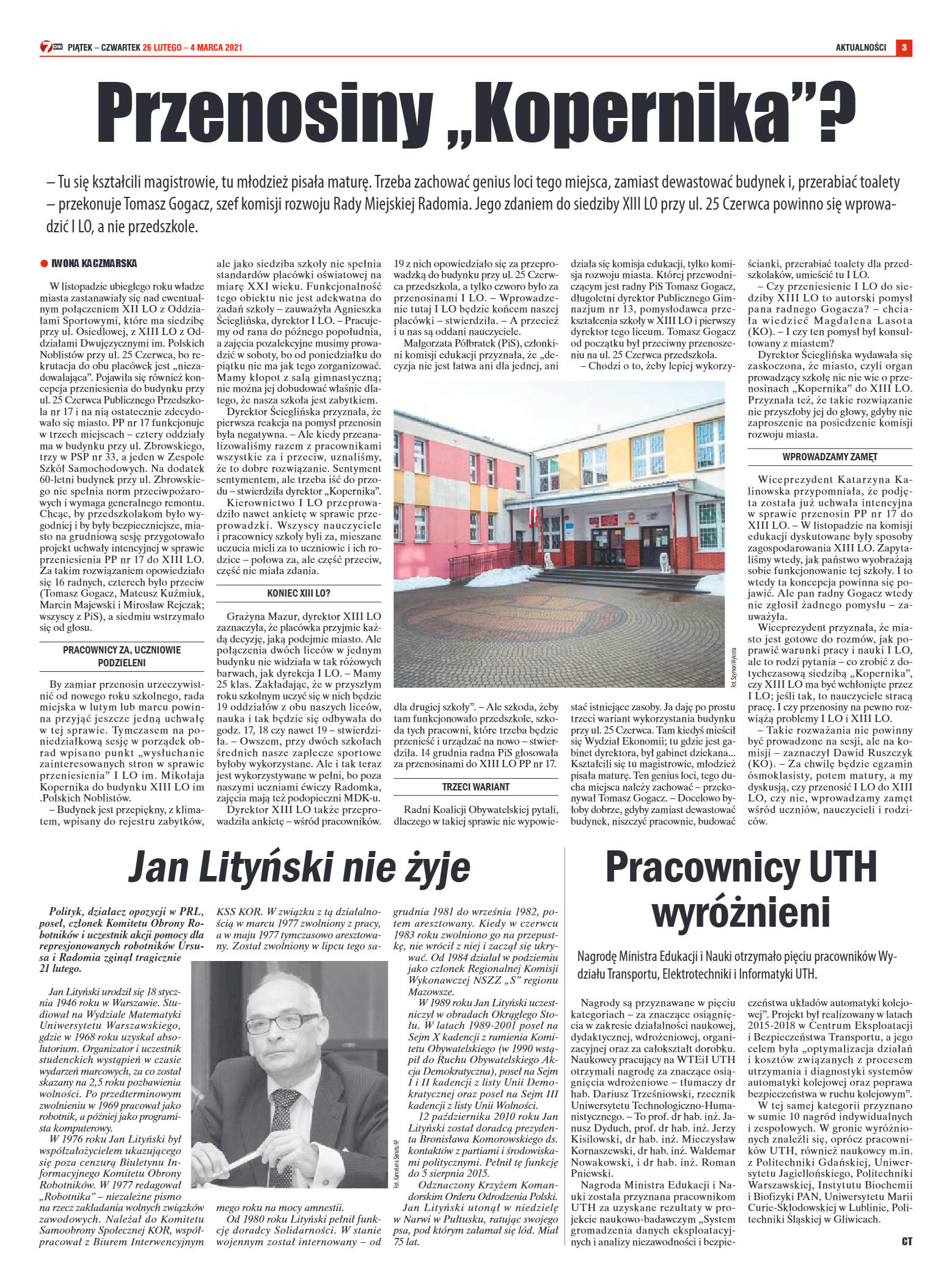 Tygodnik "7 Dni" nr 755 z 26.02.2021 r. - strona 3