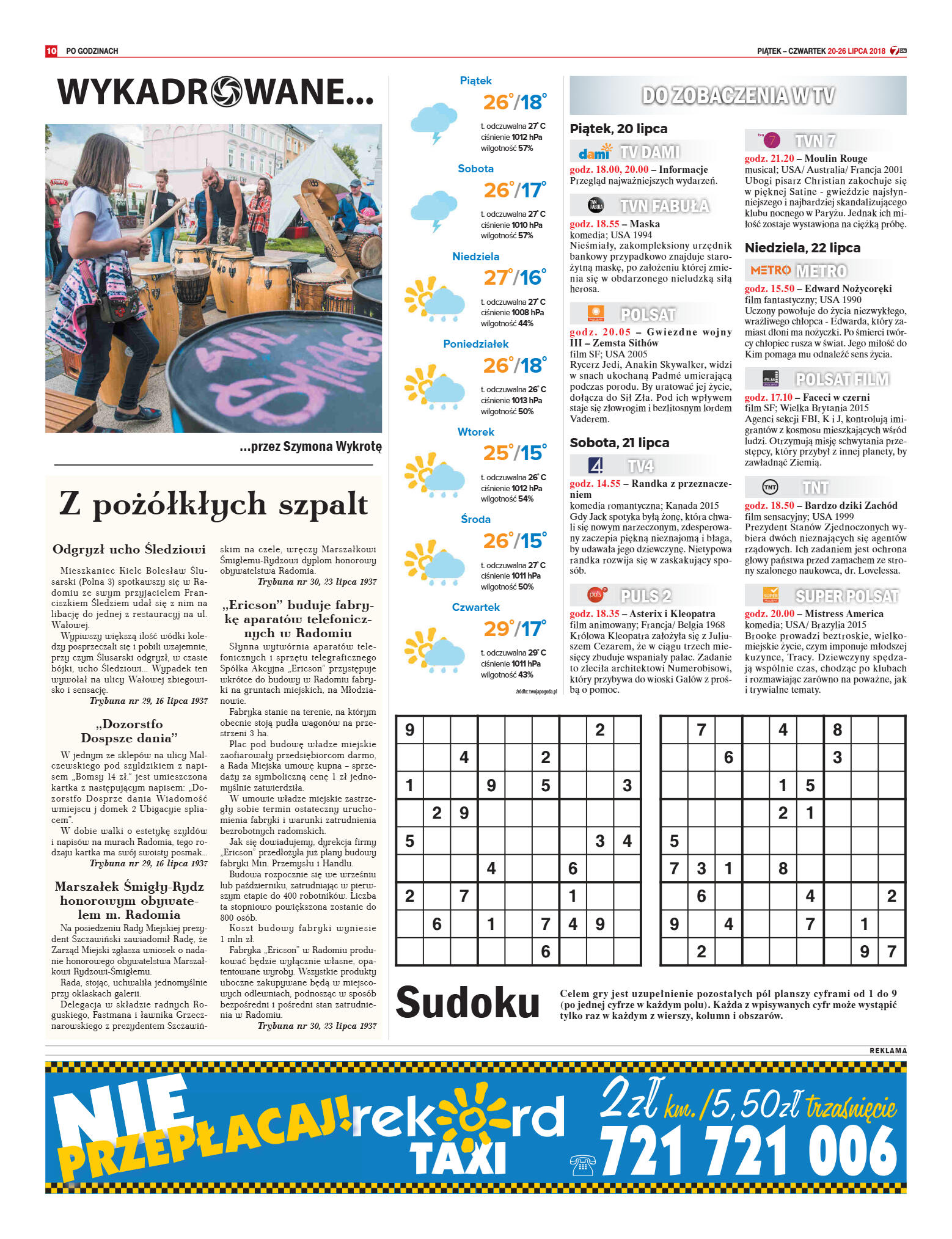 Tygodnik "7 Dni" nr 644 z 20.07.2018 - strona 10