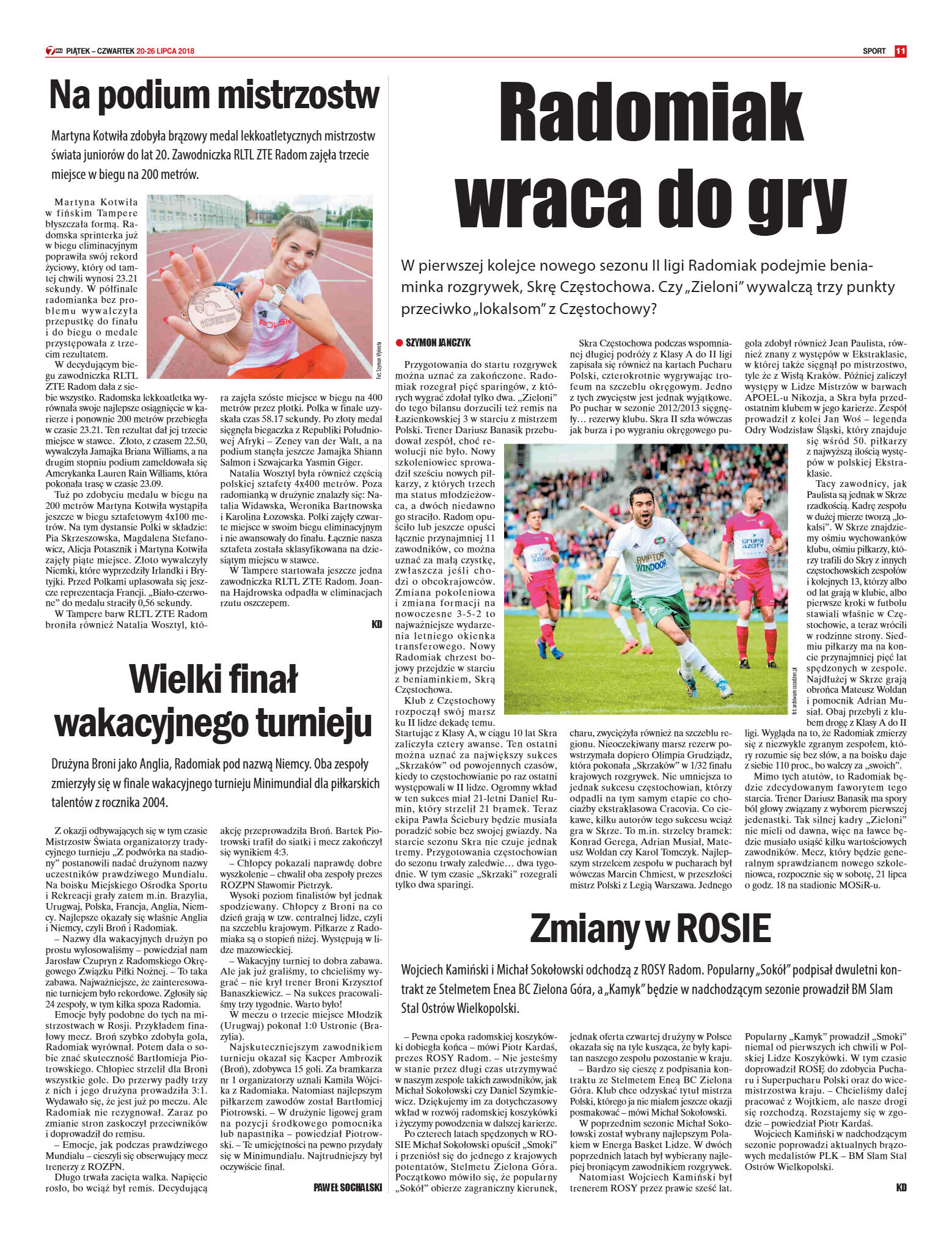 Tygodnik "7 Dni" nr 644 z 20.07.2018 - strona 11