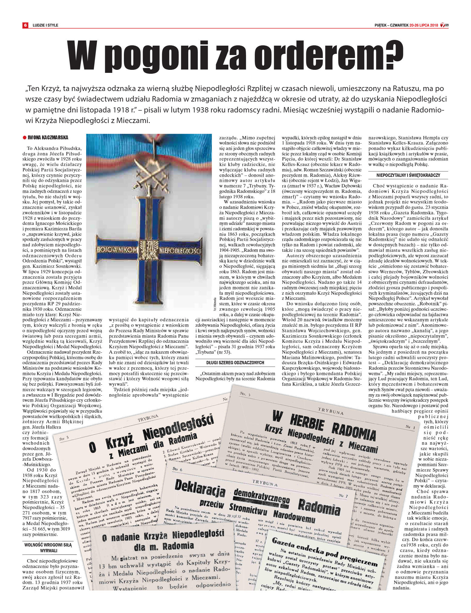 Tygodnik "7 Dni" nr 644 z 20.07.2018 - strona 6