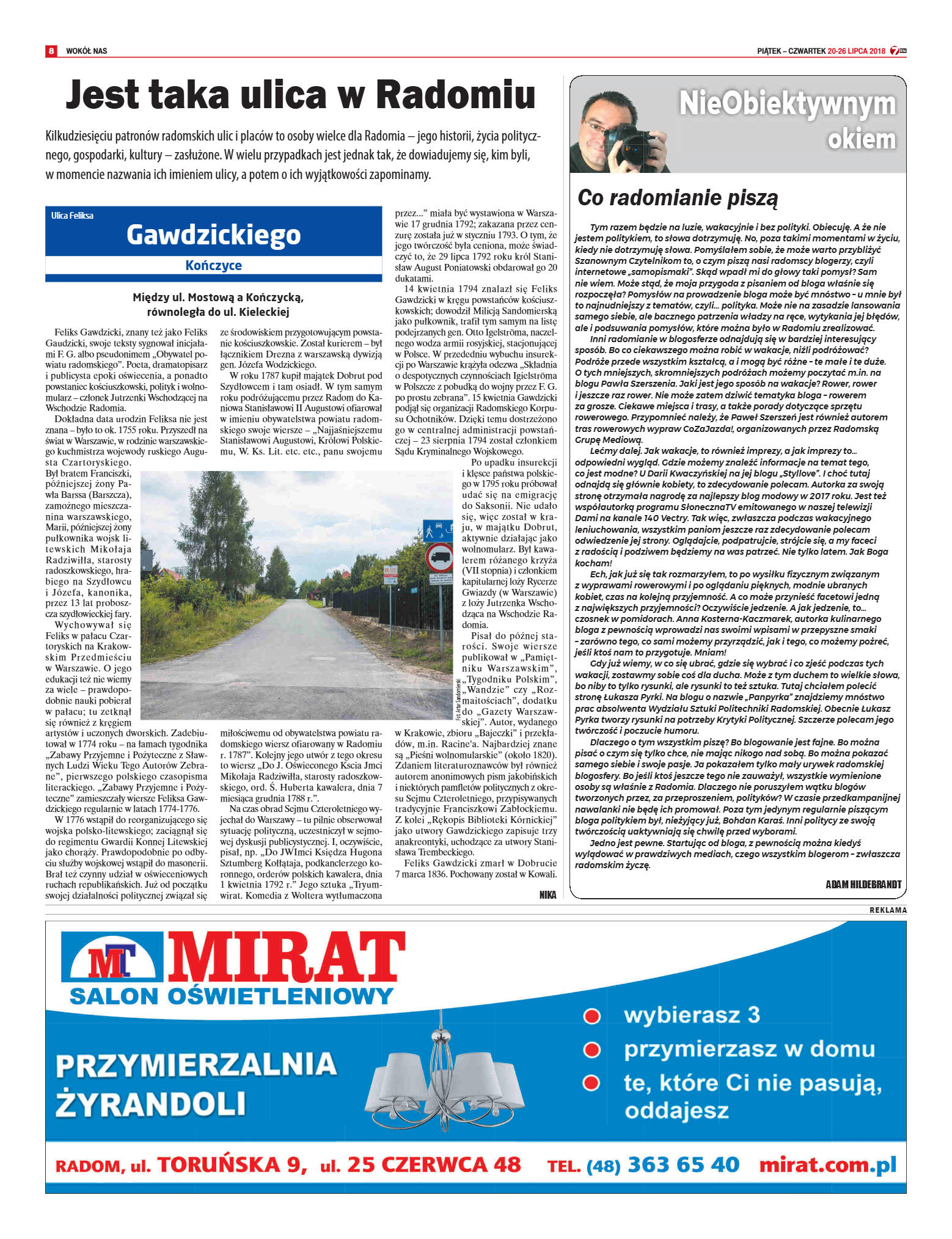 Tygodnik "7 Dni" nr 644 z 20.07.2018 - strona 8